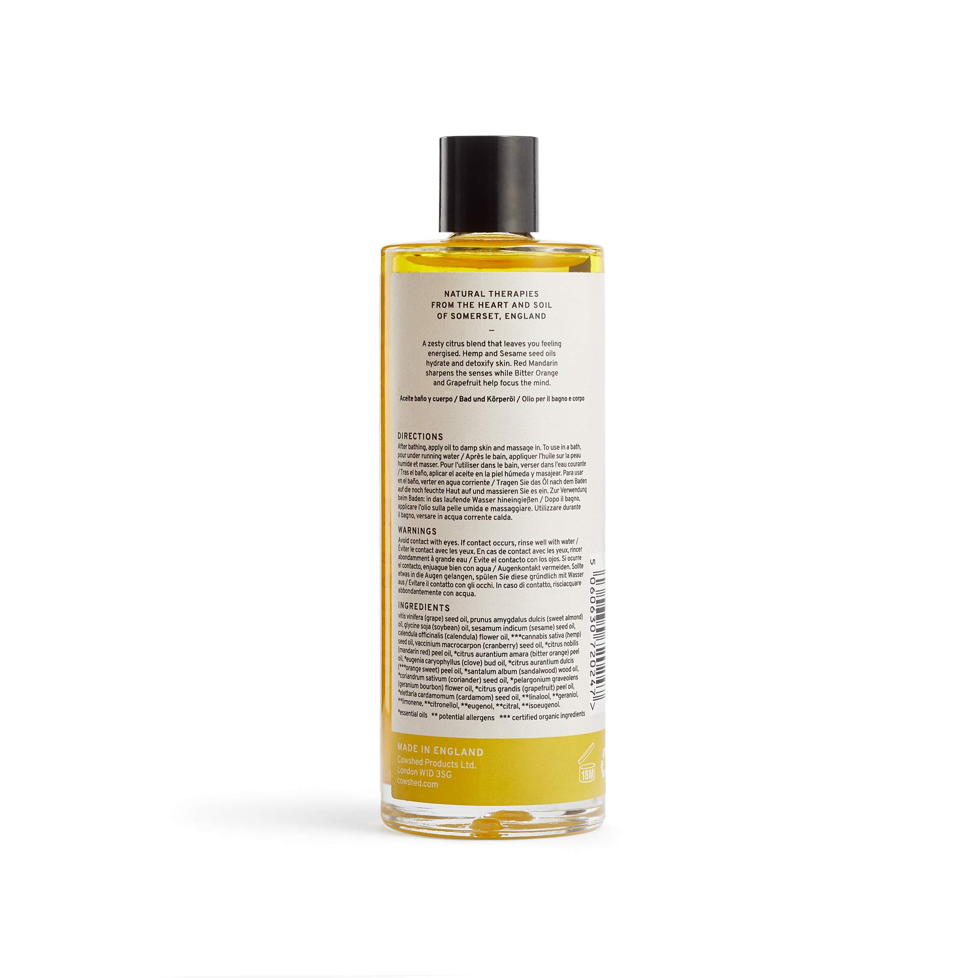 Cowshed Replenish Uplifting Bath & Body Oil - 100ml | Hydrating & Revitalizing Aromatherapy for Relaxation & Self-Care