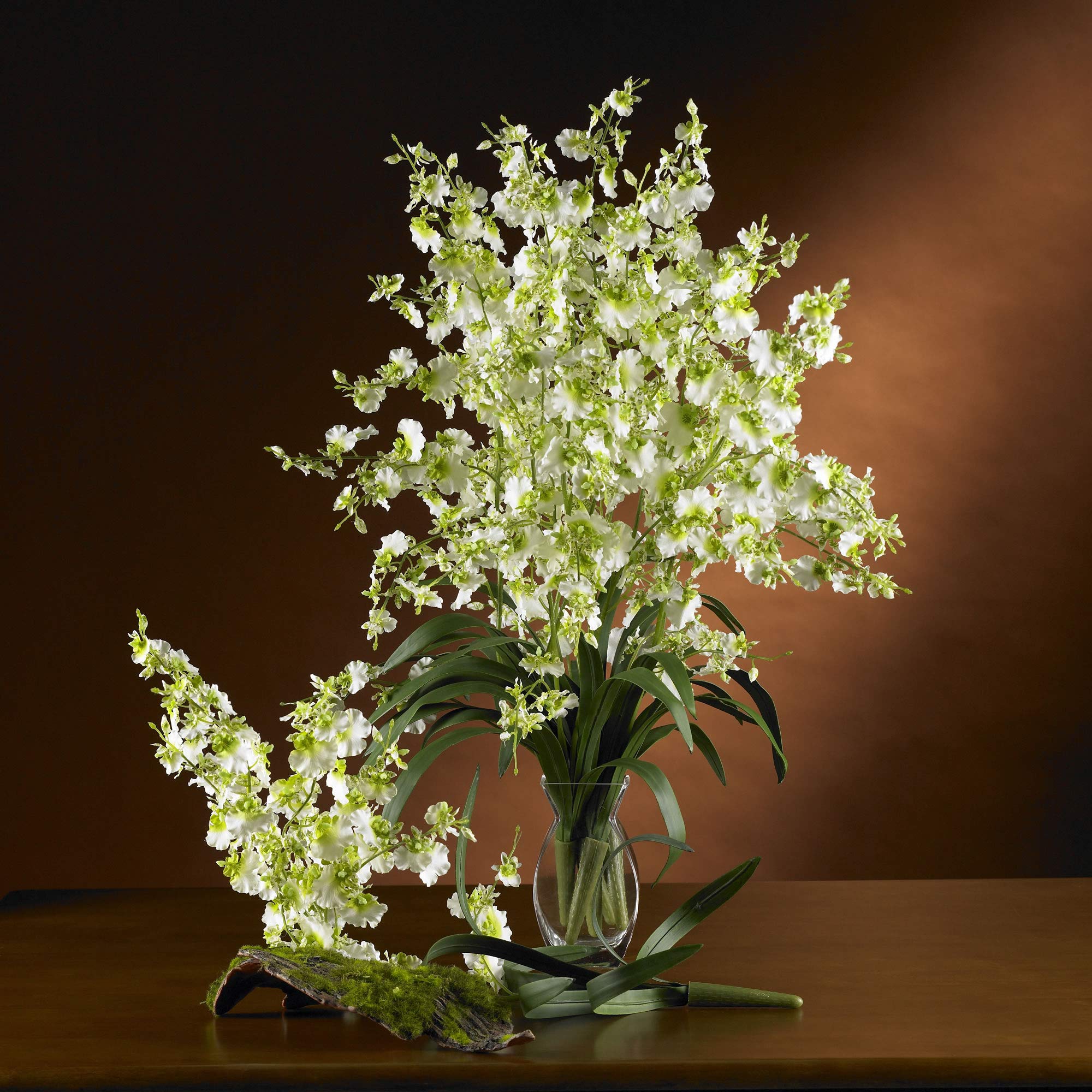 Nearly Natural 2009-GR Dancing Lady Artificial Plants (Set of 6) - Vibrant Green Faux Greenery for Home Decor, Office Desk, and Indoor Garden Arrangements