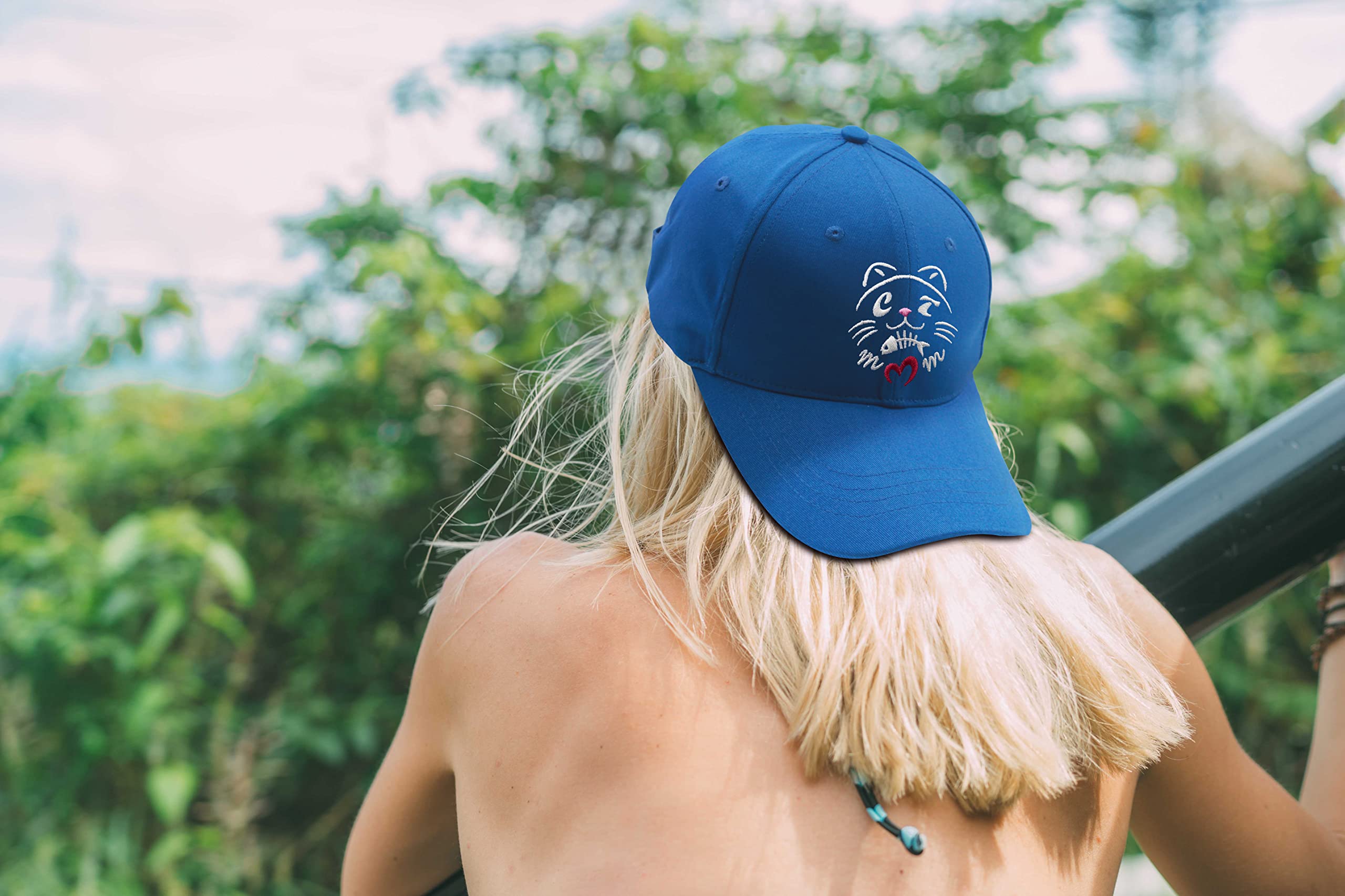 Women's Adjustable Baseball Caps - Cute Embroidered Cat Mom Hats for Women, Perfect Gift for Cat Lovers | Casual Wear, Outdoor Activities & Cat-Themed Events