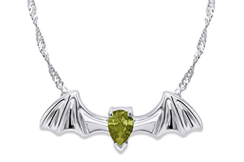 White Gold Over : Simulated Peridot