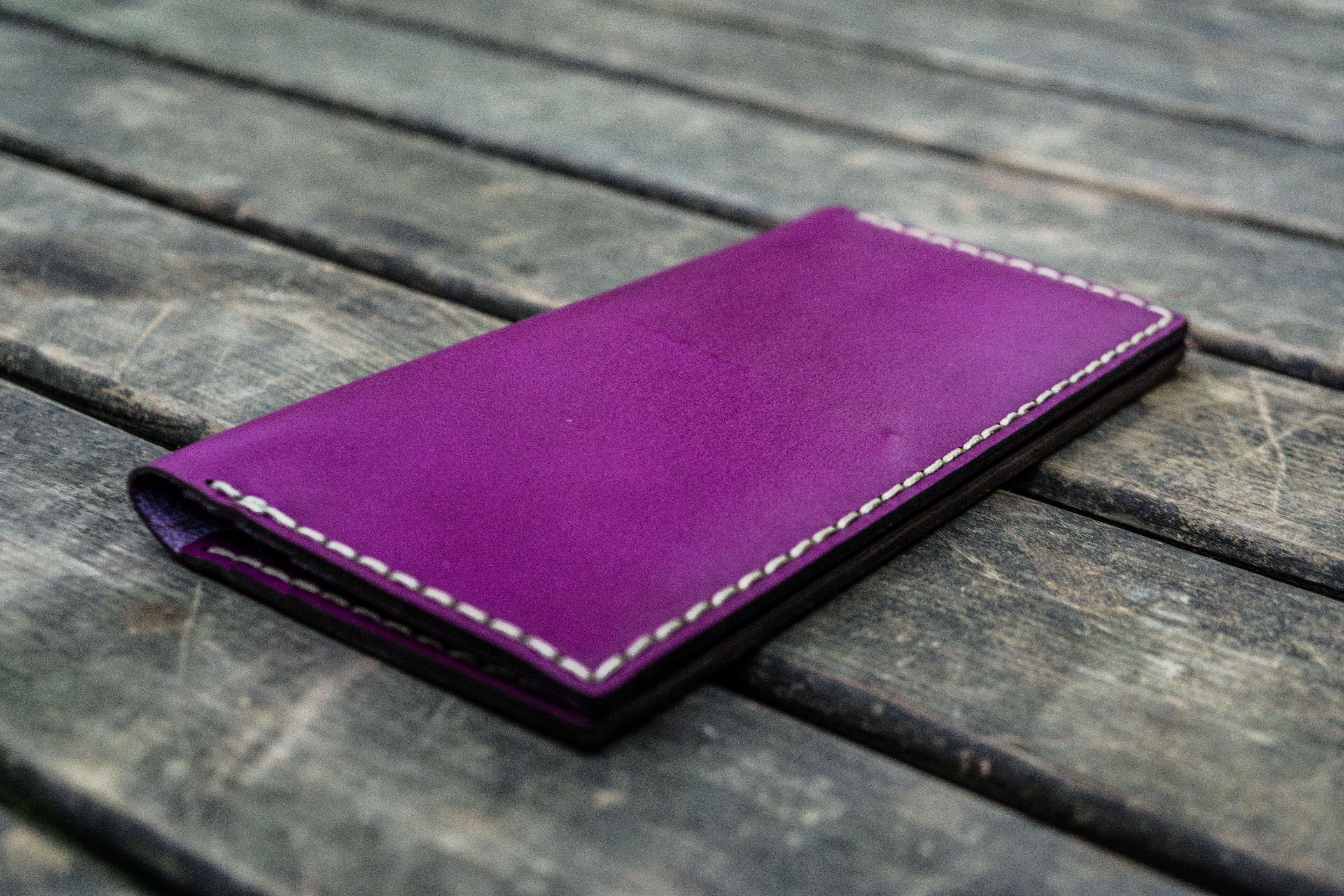 Handmade Genuine Leather Women's Wallet - Purple | Elegant & Durable Ladies Purse for Everyday Use, Gift Giving & Travel Accessories