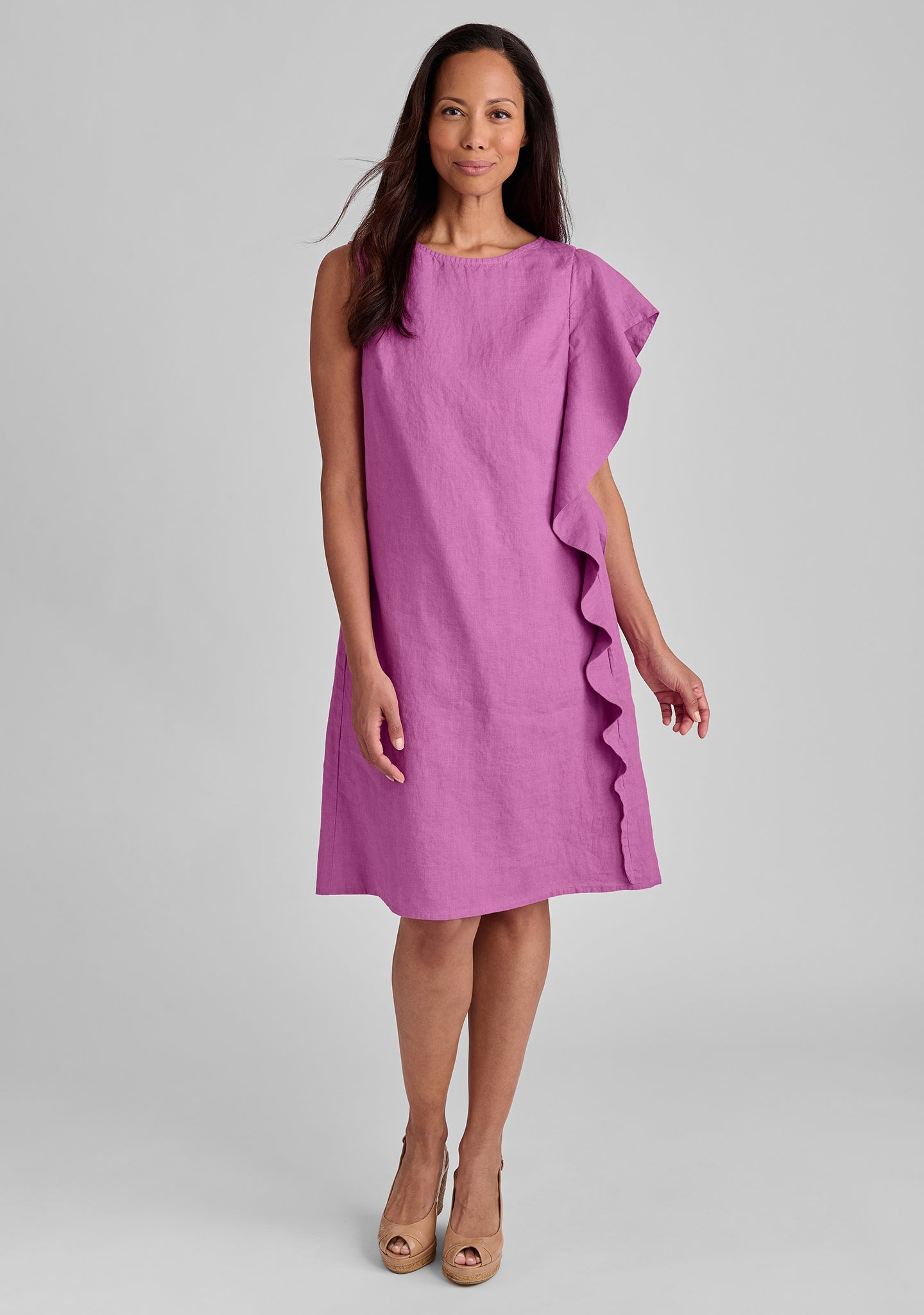 Stylish Linen Shift Dress for Women - Breathable Summer Social Dress - Perfect for Casual Outings, Beach Vacations & Office Wear