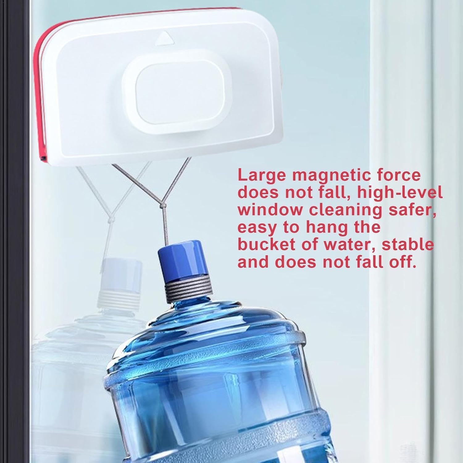 HIKIN SUPERMARKET™ 2025 Upgraded Magnetic Window Cleaner - Double Sided Glass Wiper for High Rise Buildings | Rectangular Window Scraper for Indoor & Outdoor Use | Perfect for Office Windows, Skyscrapers and Home Glass Cleaning