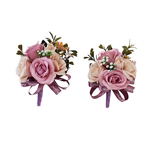 Purple Boutonniere X2