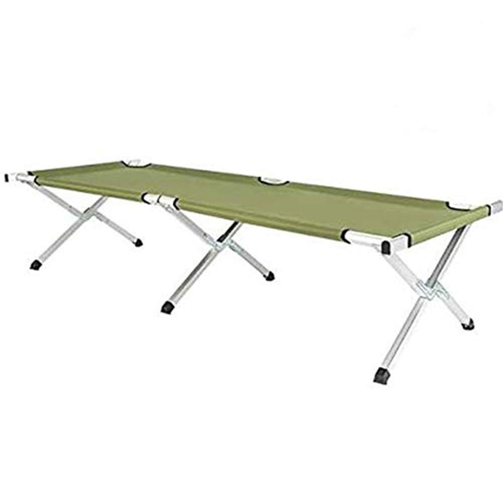 KBXStart RHB-03A Portable Folding Camping Bed - Lightweight Aluminum Frame & Durable Canvas - Army Green - Perfect for Outdoor Adventures, Hiking, Backpacking & Military Use