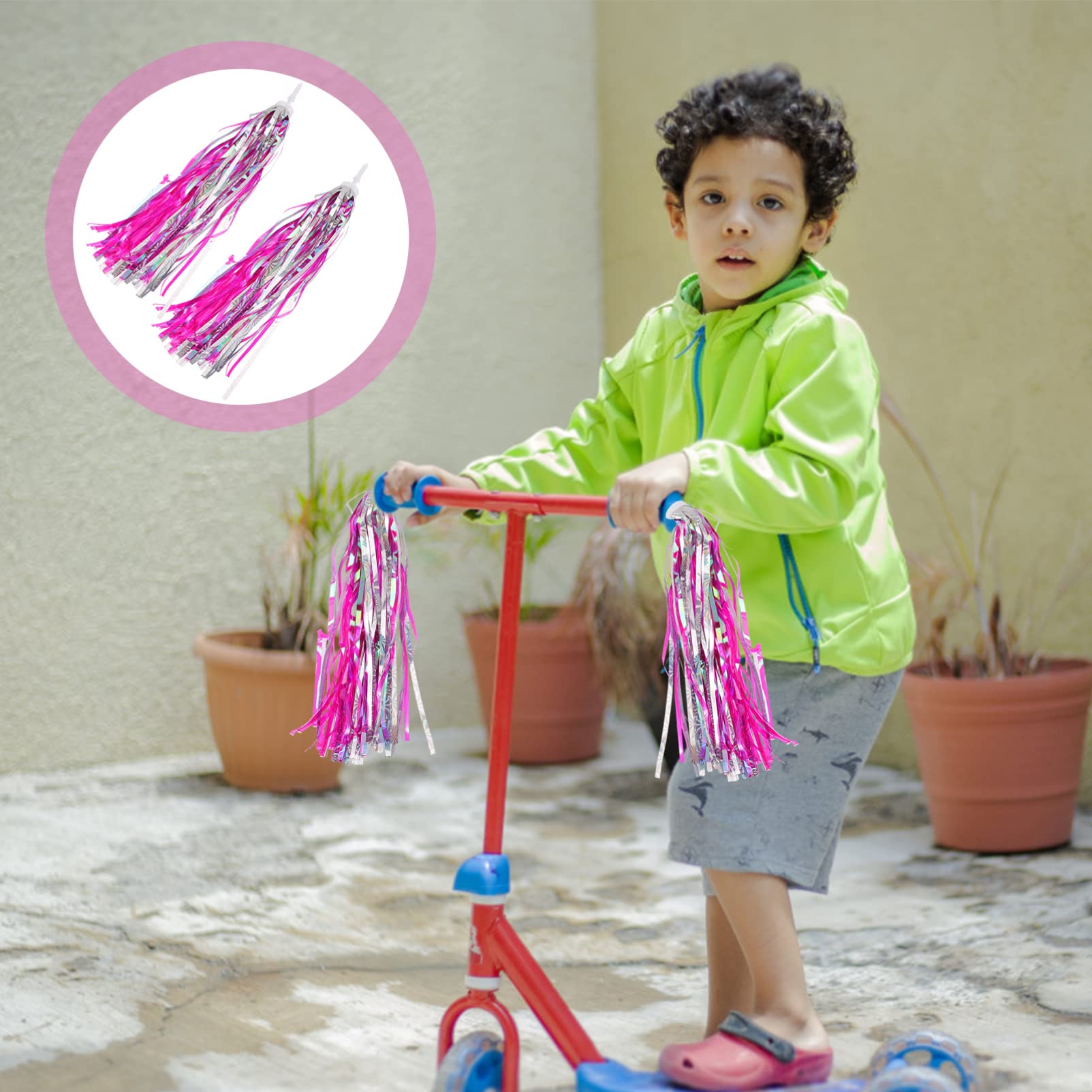 Gadpiparty 2-Piece Baby Car Seat Toy - Colorful Resin Streamers for Toddler Bikes & Strollers | Fun & Safe Ride Entertainment for Kids