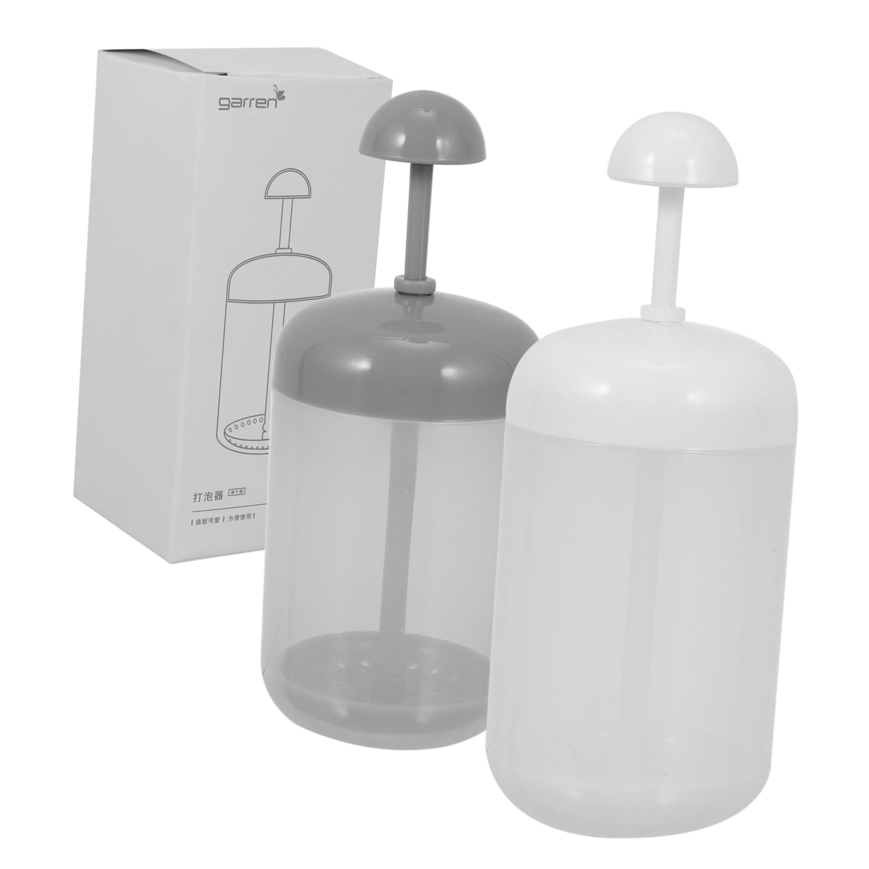 Minkissy 2-Pack Portable Bubble Maker for Skin Care & Shampoo - Cute Foam Generator for Facial Cleansing, Bubble Face Wash - Perfect for Home, Travel & Spa Days