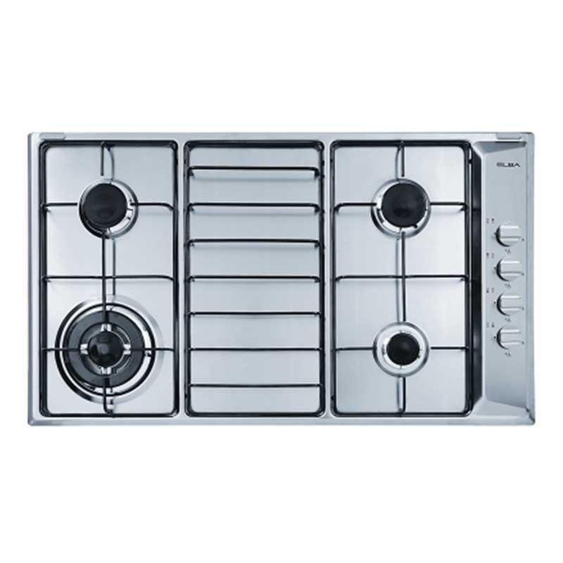 Elba EHS 945D1 SB 90cm Built-in Stainless Steel Gas Hob - 4 Burner Cooktop with Safety Features for Modern Kitchens | Perfect for Home Cooking & Professional Chefs