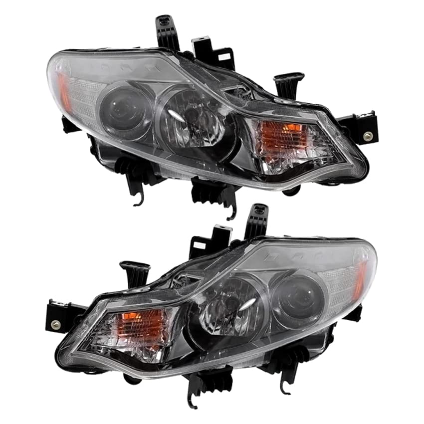 RAREELECTRICAL Halogen Headlight Pair Compatible with 2009-2014 Nissan Murano SL SV Sport - Part Numbers 26010-1AA0A, 26060-1AA0A, 26010-1AA0D, 26060-1AA0D - Perfect for Night Driving & Vehicle Upgrades