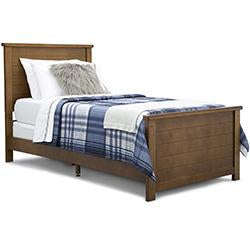 Signature Paneled Twin Bed Frame - Solid Wood Platform Bed with Headboard & Footboard - Perfect for Kids, Teens & Guest Rooms - Ideal for Small Spaces & Modern Bedroom Decor
