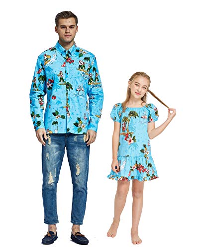 Christmas Santa in Hawaii Turquoise