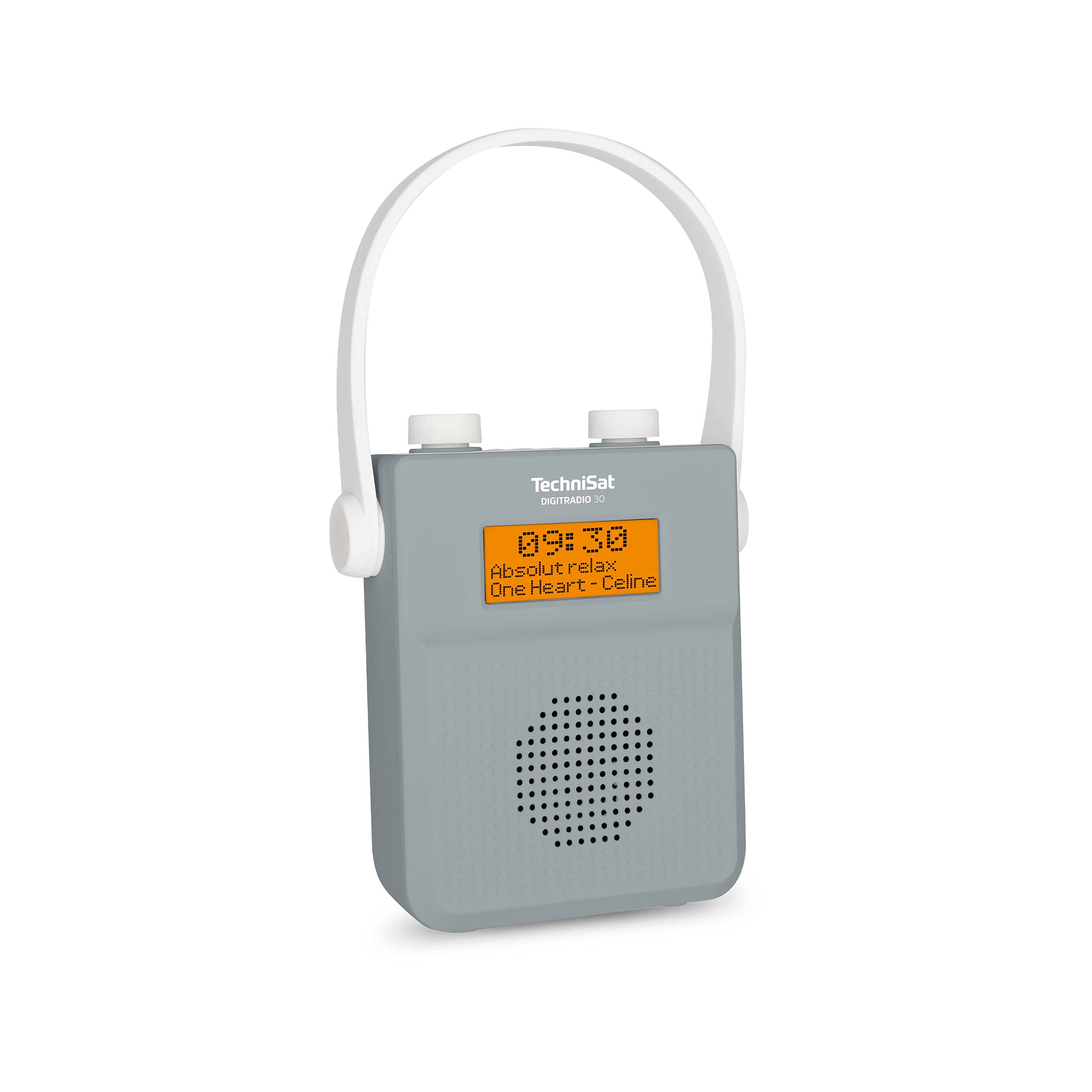 TechniSat DIGITRADIO 30 - IPX5 Waterproof Shower Radio with DAB+/FM, Bluetooth, Built-in Battery, Alarm Clock & Headphone Jack - Perfect for Bathroom, Poolside & Outdoor Use