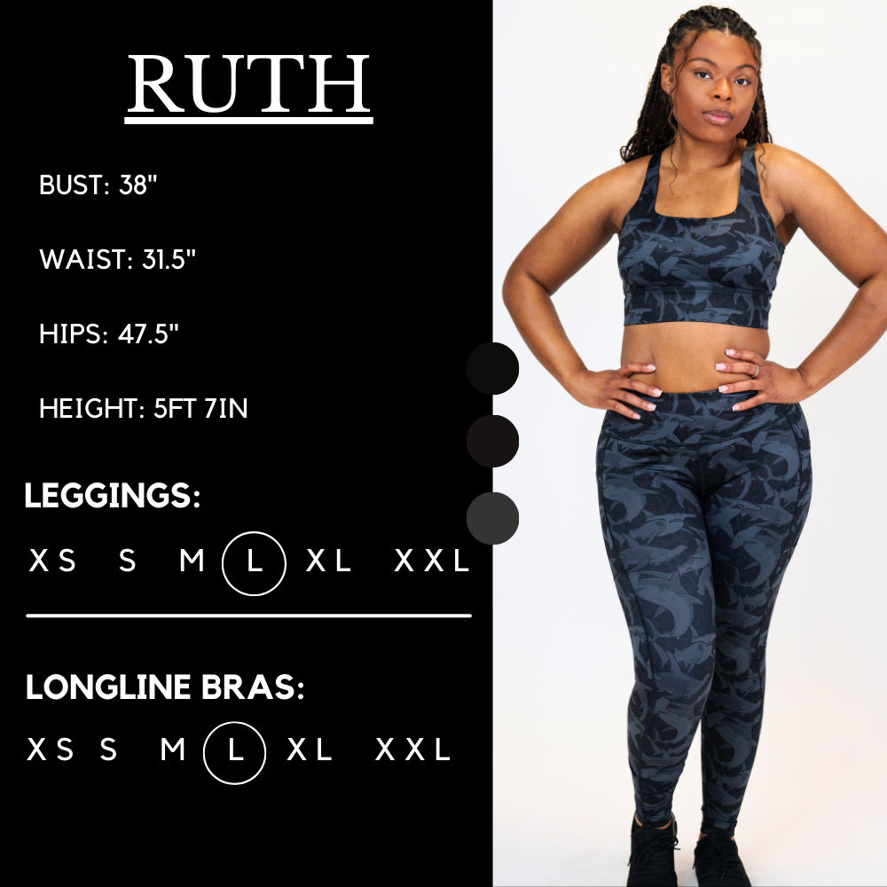 Shadow Sharks High Waist Yoga Leggings for Women - Tummy Control Workout Pants - Gym, Running & Lounge Wear