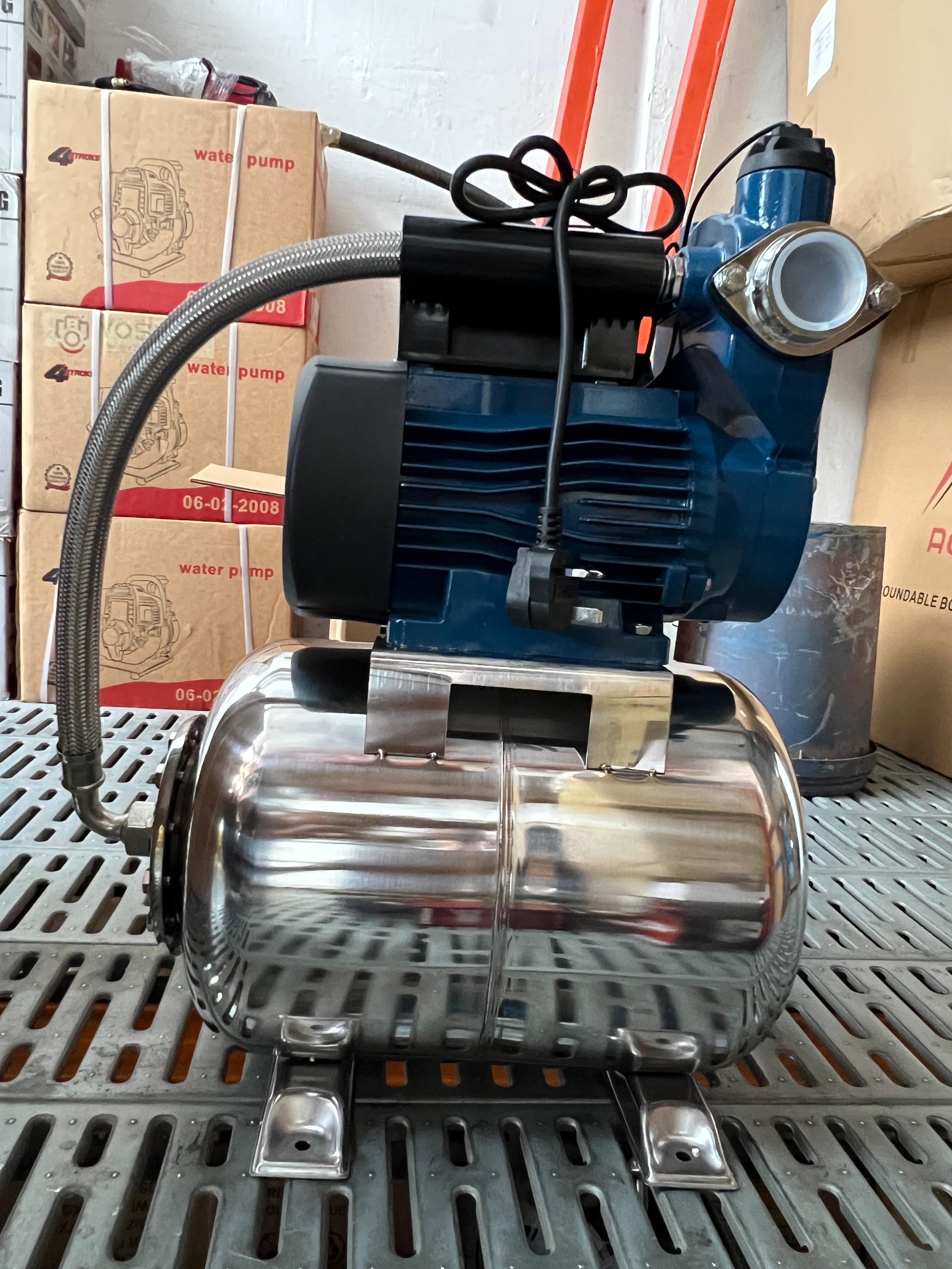 Aiko 1100W Automatic Cold & Hot Water Booster Pump with 24L Tank - 240V 50Hz (Model WP GK1100SSA) | High Pressure Water Pump for Home, RV & Commercial Use | Perfect for Shower, Kitchen & Garden Irrigation