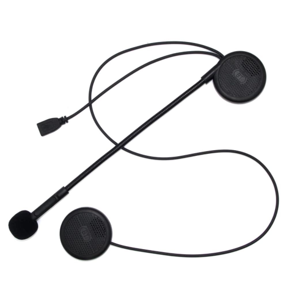 Motorcycle Helmet Bluetooth Headset with Bluetooth 5.0 & EDR Technology - Anti-Interference Mic, Hands-Free Communication for Riding, GPS Navigation & Music Streaming