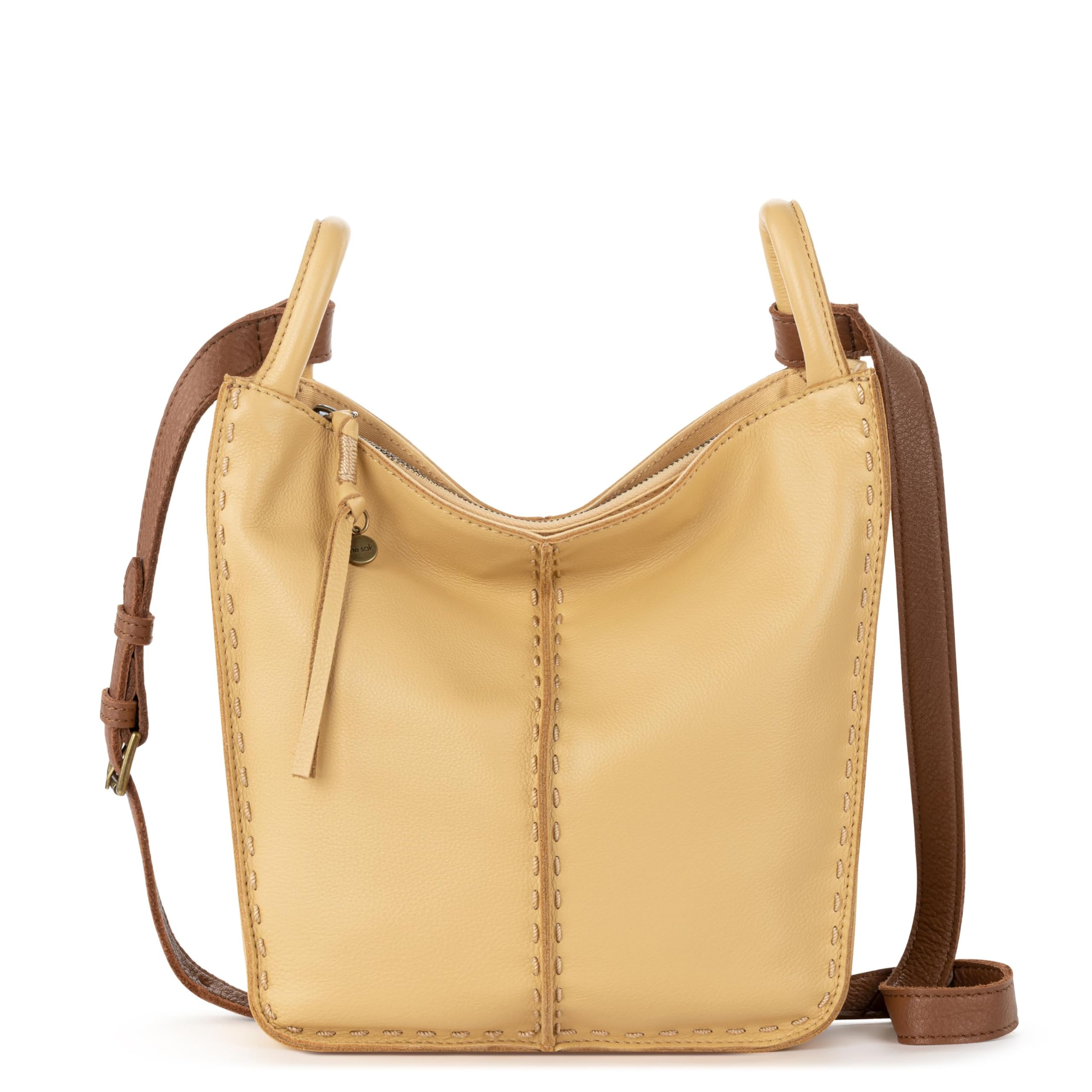 The Sak Los Feliz Crossbody Purse for Women - Genuine Leather Handbag with Adjustable Shoulder Strap - Perfect for Everyday Use, Travel & Shopping - Stylish & Functional Crossbody Bag