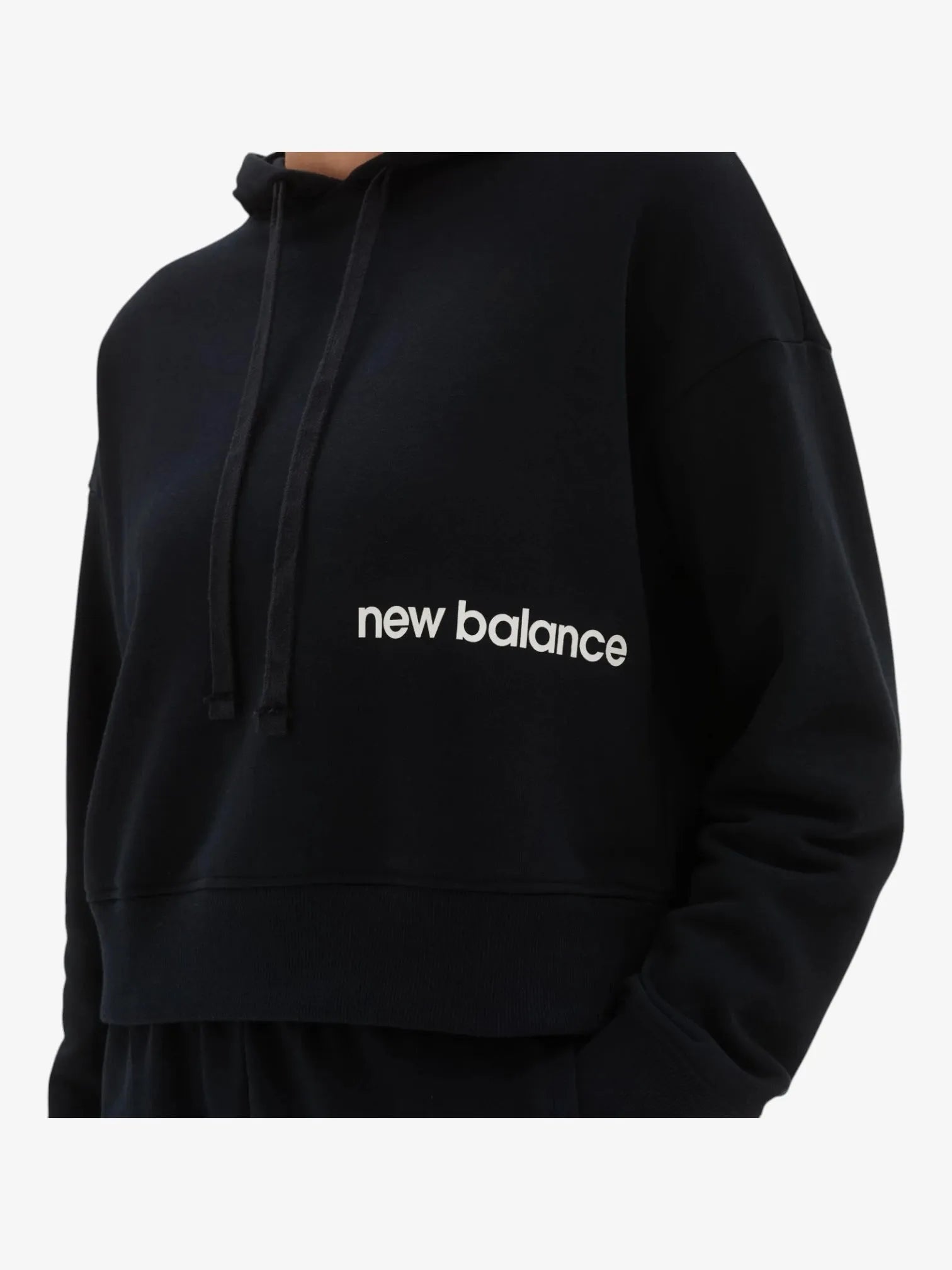 New Balance Essentials Women's Rustic Black Hoodie - Casual Streetwear for Everyday Comfort & Style