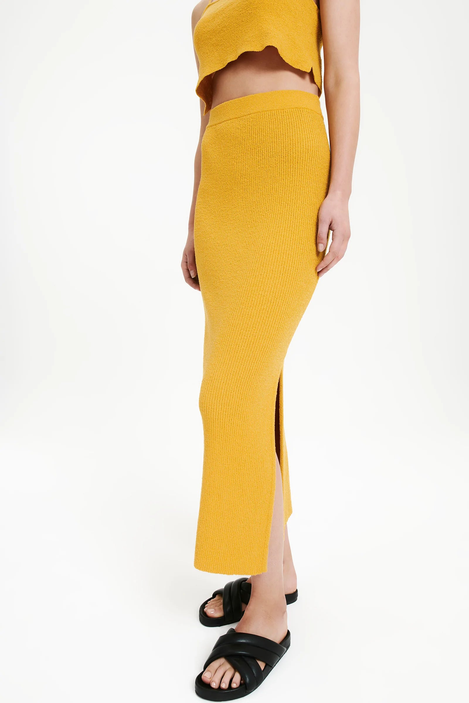 Binx Skirt for Women - Stylish Mango Color Flowy A-Line Skirt | Perfect for Summer, Beach, and Casual Outfits