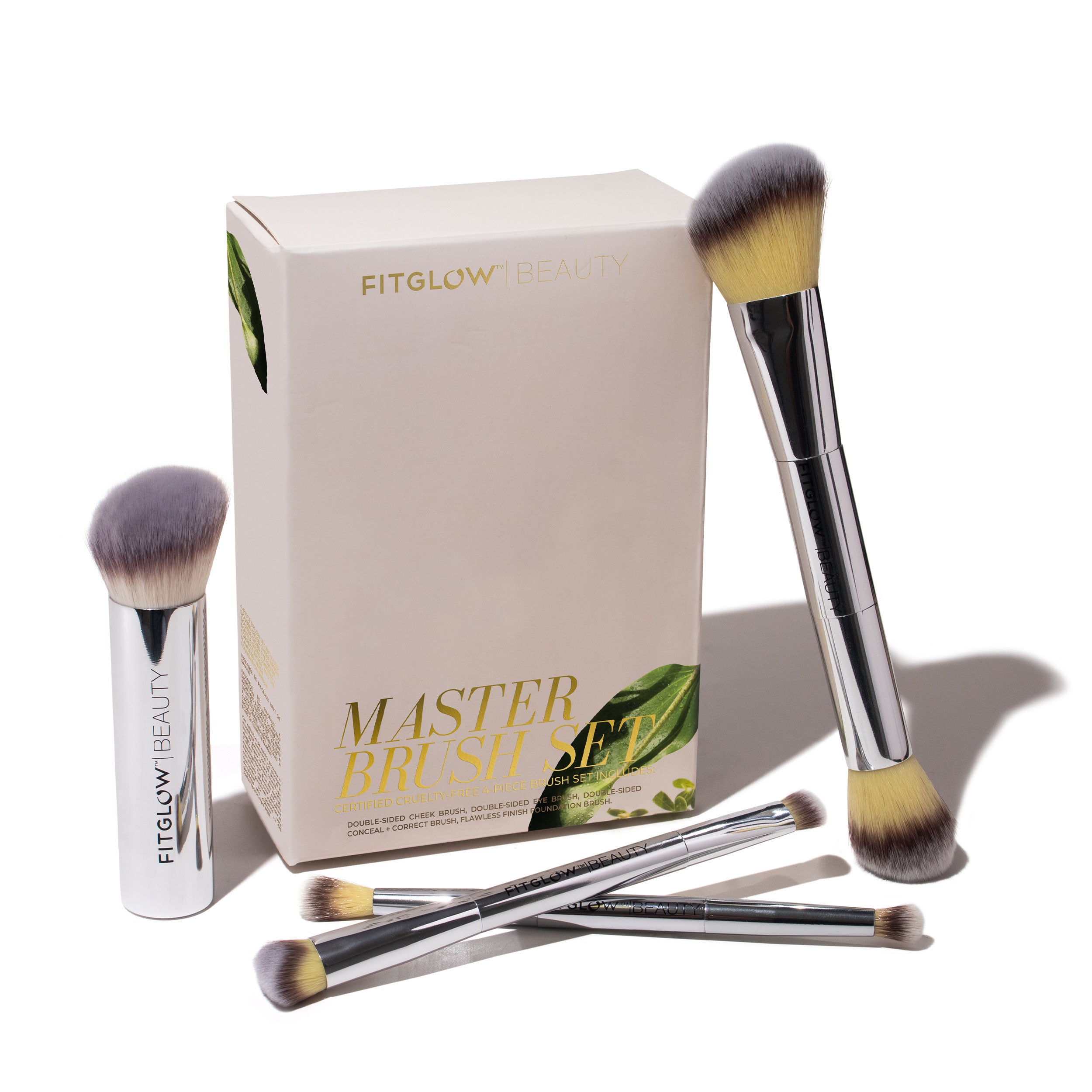 Professional Master Brush Set for Makeup Artists - 12 Piece Synthetic Hair Cosmetic Brushes for Foundation, Blush, Eyeshadow & Contouring - Perfect for Salon, Home & Travel Use