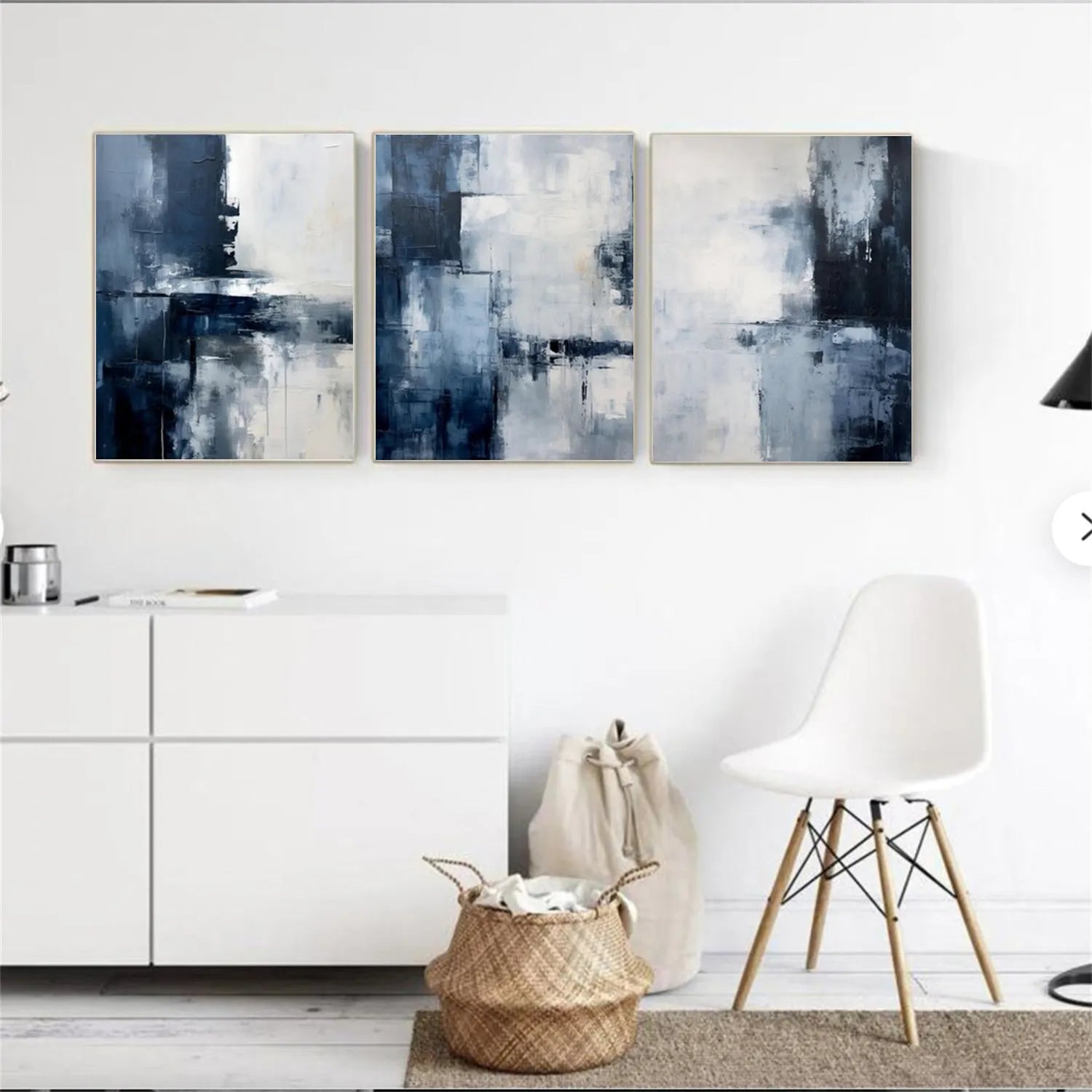 Abstract Painting Set of 3 - Modern Wall Art Canvas Prints #AB216 for Living Room, Bedroom & Office Decor