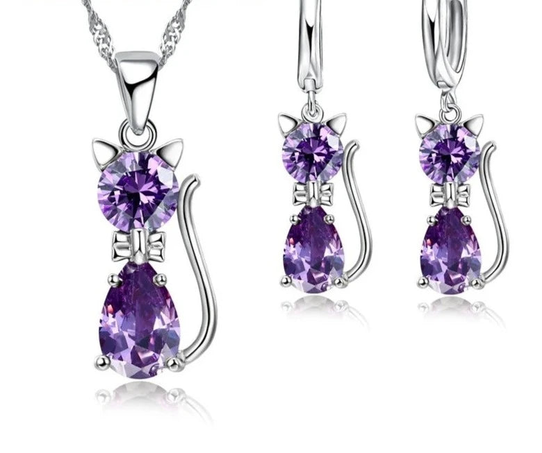 Stylish Cute Cat Pendant Necklace for Women - Elegant Animal Jewelry Gift for Cat Lovers - Perfect for Daily Wear, Parties & Special Occasions