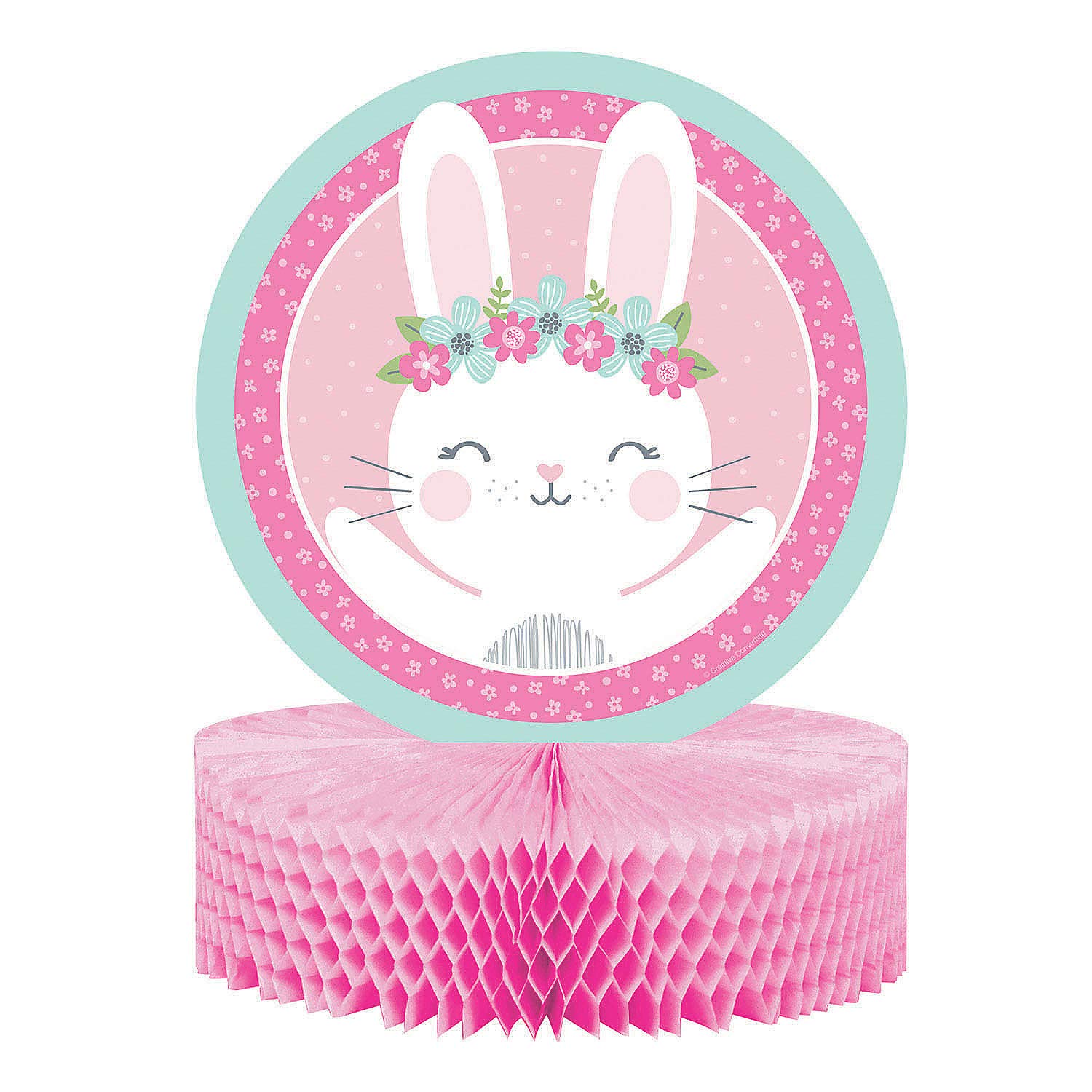 Easter Bunny Centerpiece for Birthday Party Decorations - Floral Table Decor for Spring, Baby Shower & Easter Celebrations