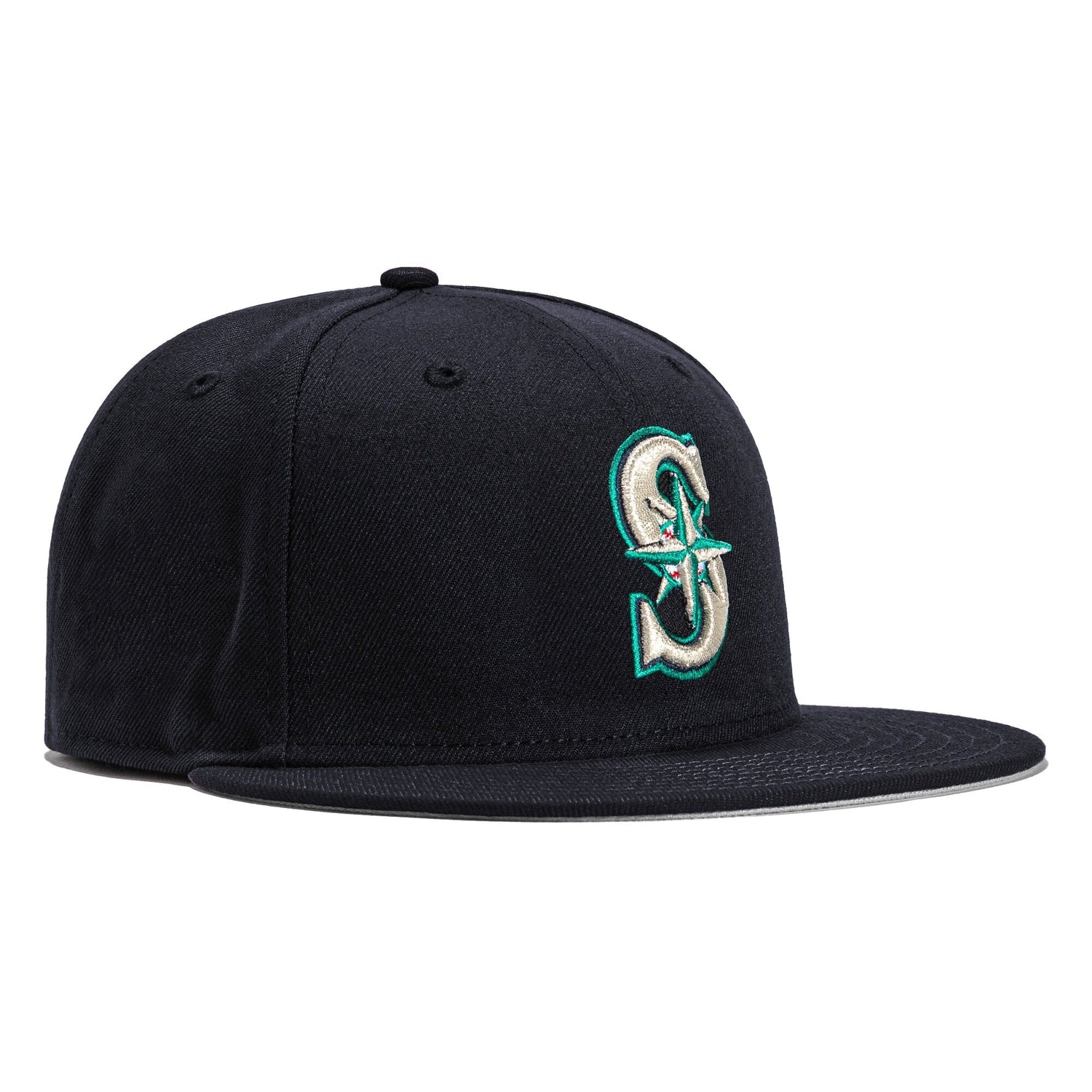 New Era 59Fifty Retro On Field Seattle Mariners Baseball Cap - Navy Blue Adjustable Snapback Hat for Men & Women | Perfect for Baseball Games, Sports Events & Casual Streetwear Fashion