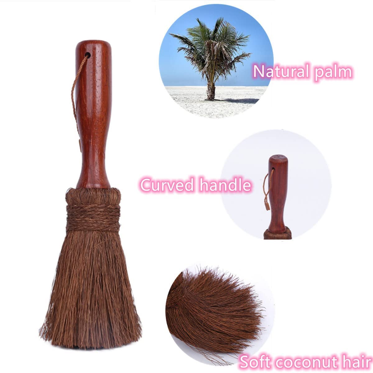 Natural Palm Pot Bowl Brush - Durable Long Handle Dish Washing Brush for Kitchen, Restaurant & Cookware Cleaning | Perfect for Pots, Pans, Dishes & Heavy-Duty Cookware Cleaning