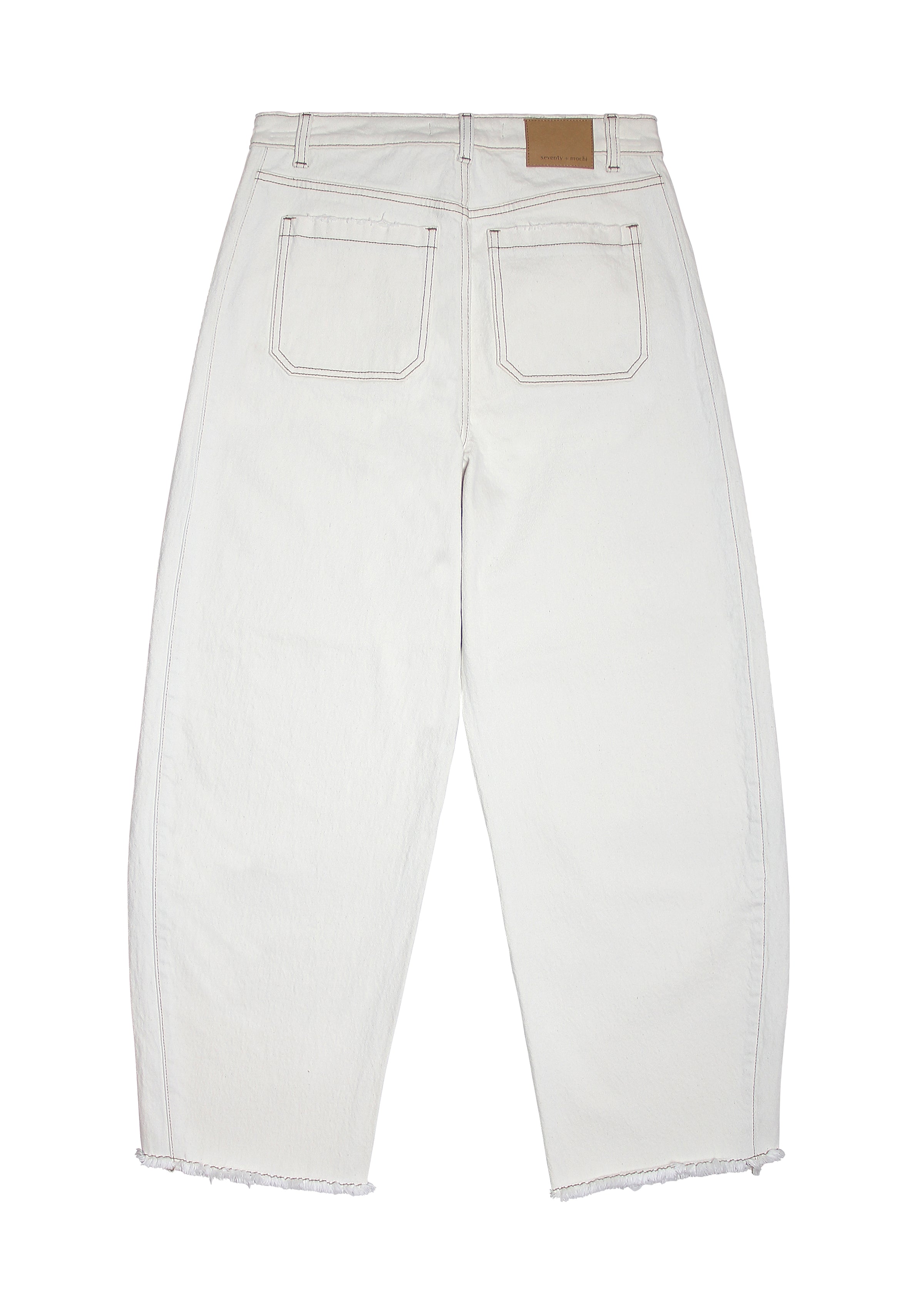 Seventy + Mochi Bootcut Jeans in Ecru - Comfortable Stretch Denim Pants for Women | Perfect for Casual Wear, Office & Date Night
