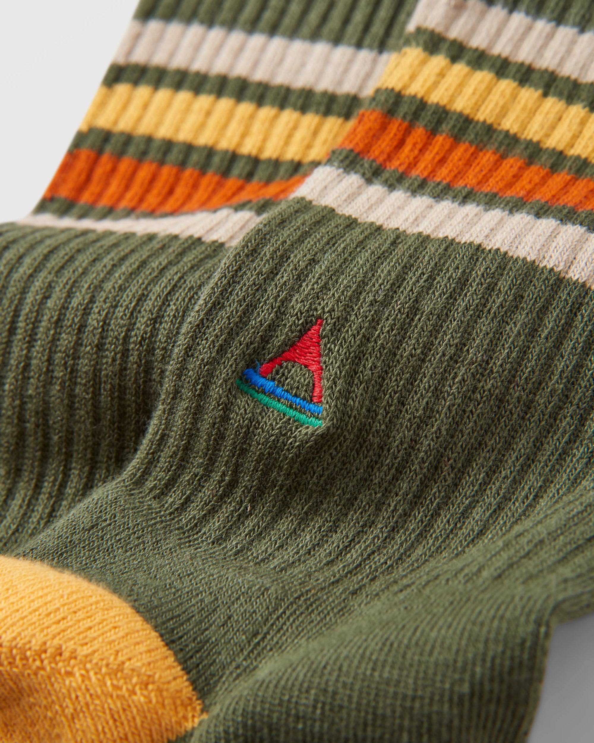 Organic Cotton Midweight Crew Socks for Men & Women - Comfortable Breathable Khaki Green Casual Hiking Socks - Perfect for Outdoor Activities, Workouts & Daily Wear
