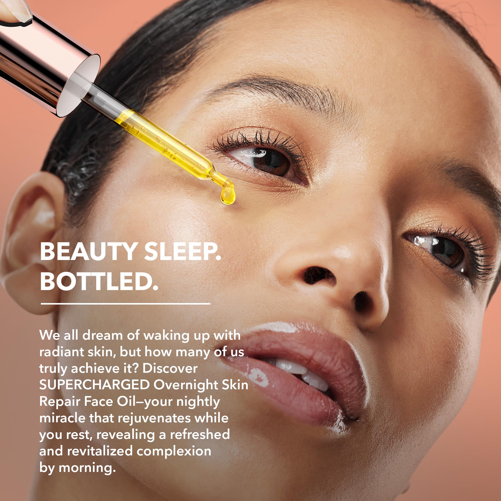 FOREO SUPERCHARGED Overnight Skin Repair Face Oil - Organic Vitamin E Oil with Avocado & Camellia Oil - Nourishing Facial Oil for Radiant, Smooth Skin - Vegan & Cruelty-Free - 1 fl. Oz | Nighttime Skincare Routine, Dry Skin Treatment, Anti-Aging Moisturizer for Face & Neck