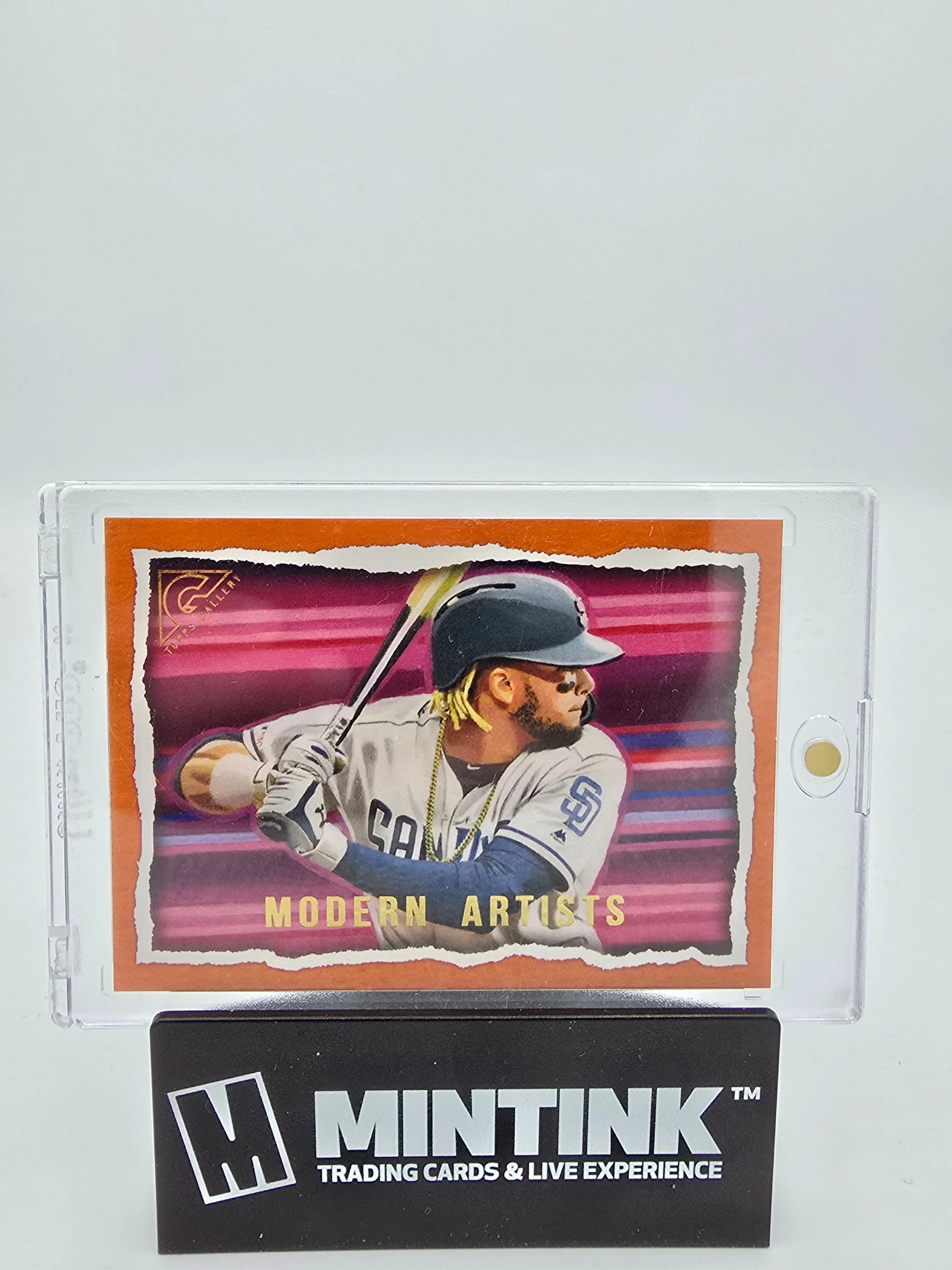 2020 Topps Baseball Fernando Tatis Jr. Orange Modern Artists Limited Edition /25 by Kevin Graham - Rare Baseball Card for Collectors & Sports Fans - Perfect for Display, Trading, and Investment
