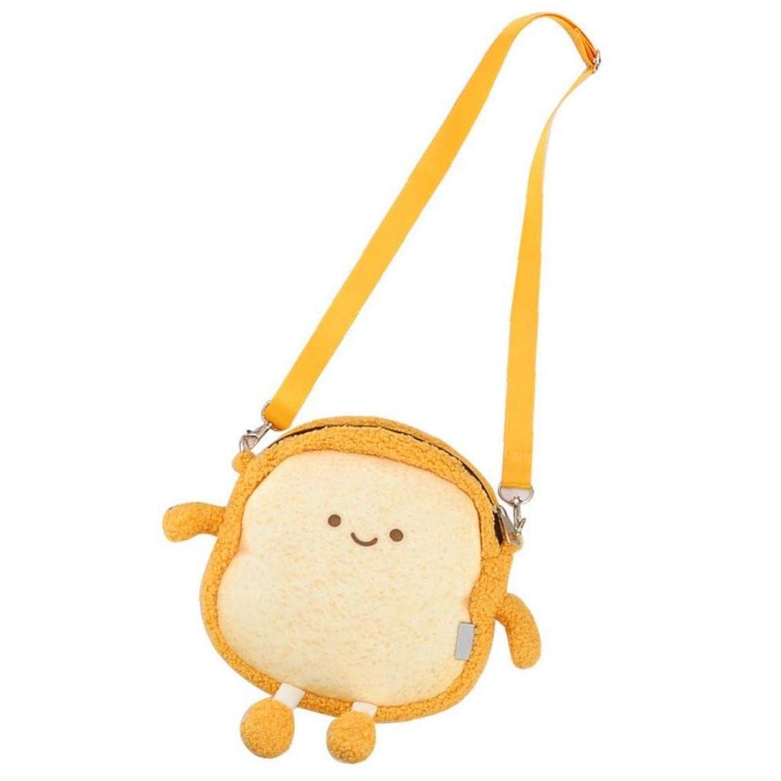 Cute Cartoon Plush Shoulder Bag - Simulated Bread Crossbody Purse Kawaii Messenger Bag for Women & Girls | Perfect for School, Travel, and Daily Use