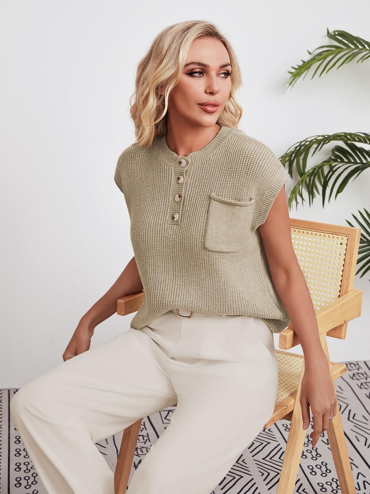Women's Two Piece Outfits - Cozy Knit Lounge Sweater Set with High Waisted Pants, Casual Pullover Top & Bottom Matching Set 2024 | Perfect for Home Relaxation, Yoga and Coffee Dates