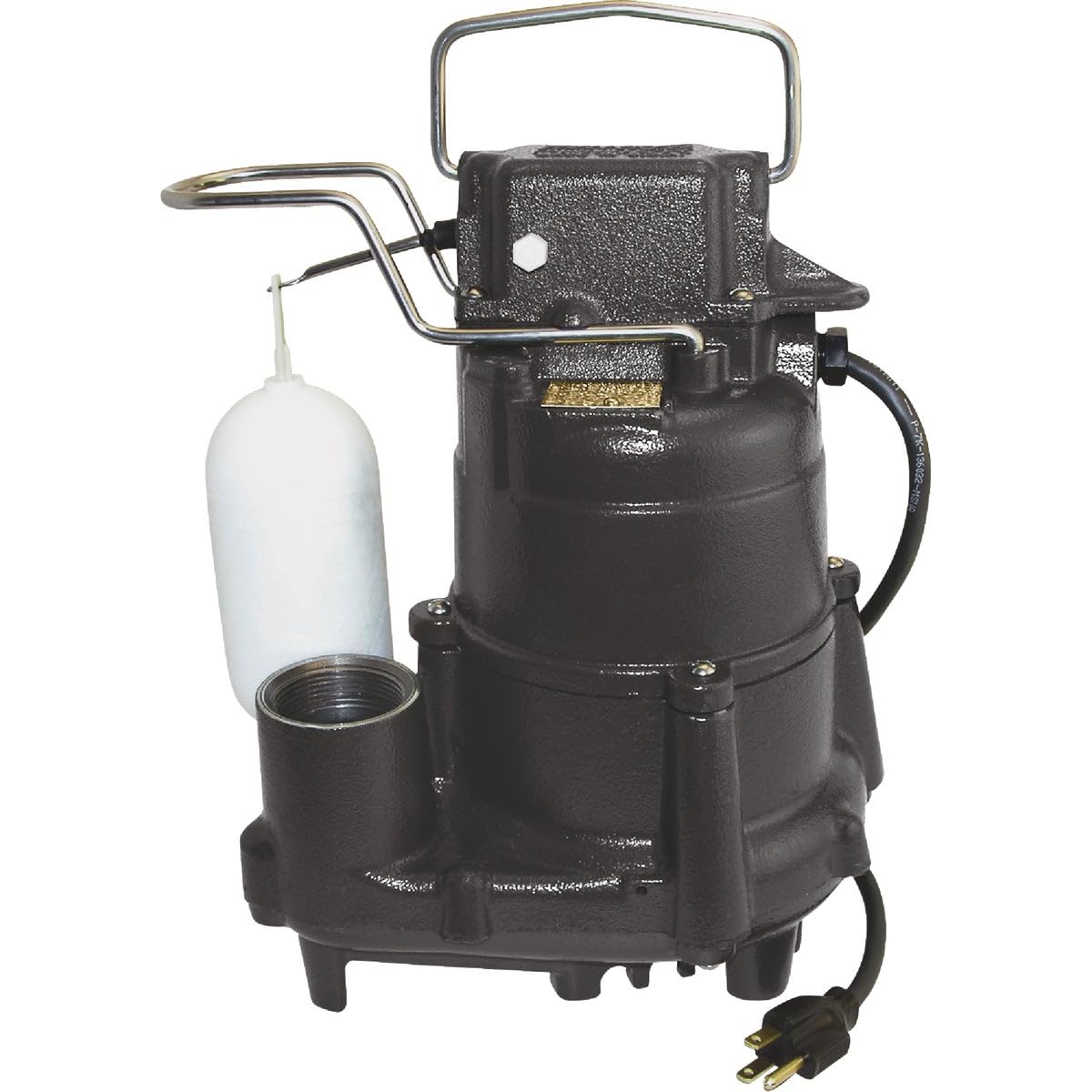 1/2 HP S1098 Cast Iron Submersible Sump Pump - Heavy Duty Water Removal for Basement, Crawl Space & Flood Prevention | Home & Commercial Use