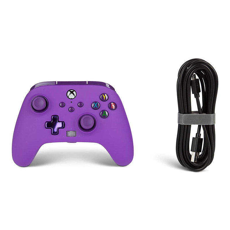 PowerA Wired Controller for Xbox Series X/S - Purple | Enhanced Gaming Experience with Ergonomic Design & Precision Controls | Perfect for Competitive Gaming & Long Play Sessions