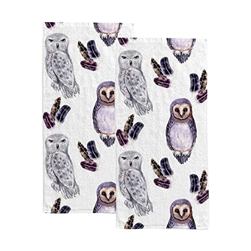 Watercolor Pattern Owls
