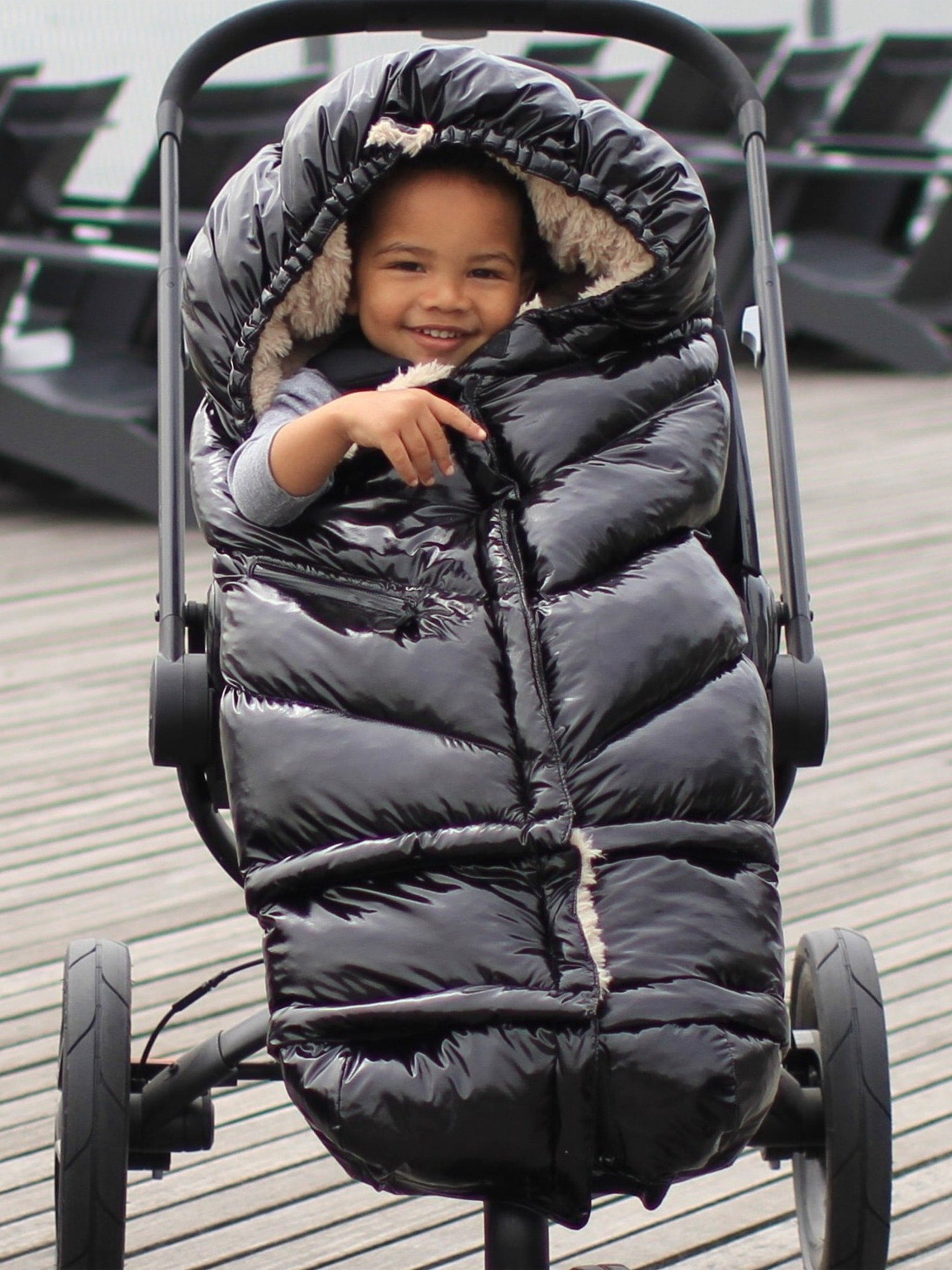 7AM Enfant Baby Blanket 212 Evolution Polar Nest - Soft Warm Black Winter Blanket for Newborns & Toddlers - Perfect for Stroller, Car Seat & Nursery Use