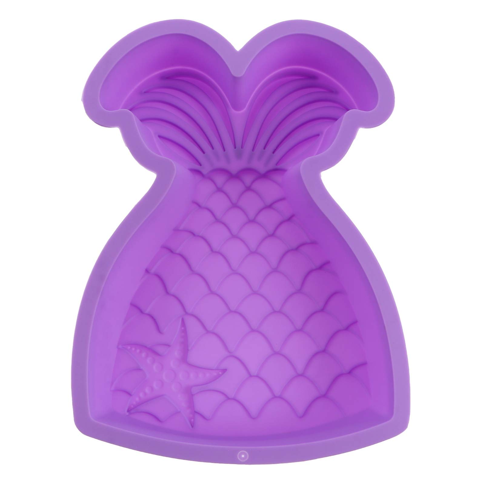 Hemoton Silicone Mermaid Tail Mold Set - 6 Pack Fondant Soap Chocolate Candy Molds for Cake Decorating, Resin Crafts, DIY Sugar Art - Perfect for Birthday Parties, Baby Showers & Ocean Theme Baking