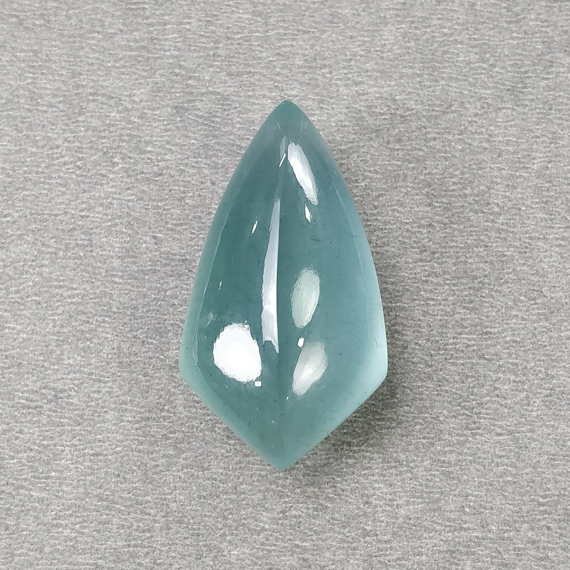 Natural Blue Aquamarine Gemstone Cabochon - 75.50cts Untreated Aquamarine, 37.5x21mm Uneven Shape for Jewelry Making, Healing Crystals & Spiritual Gifts