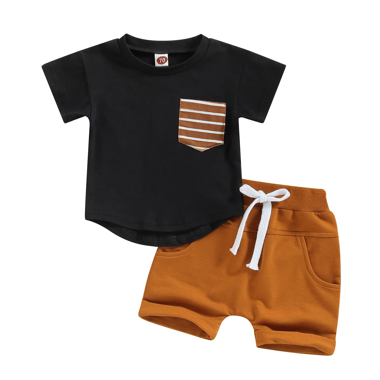 Toddler Baby Boy Summer Clothes Set - 2PC Short Sleeve T-Shirt & Cute Cool Shorts Outfit for Newborn Infant Boys | Perfect for Playtime, Beach & Outdoor Activities