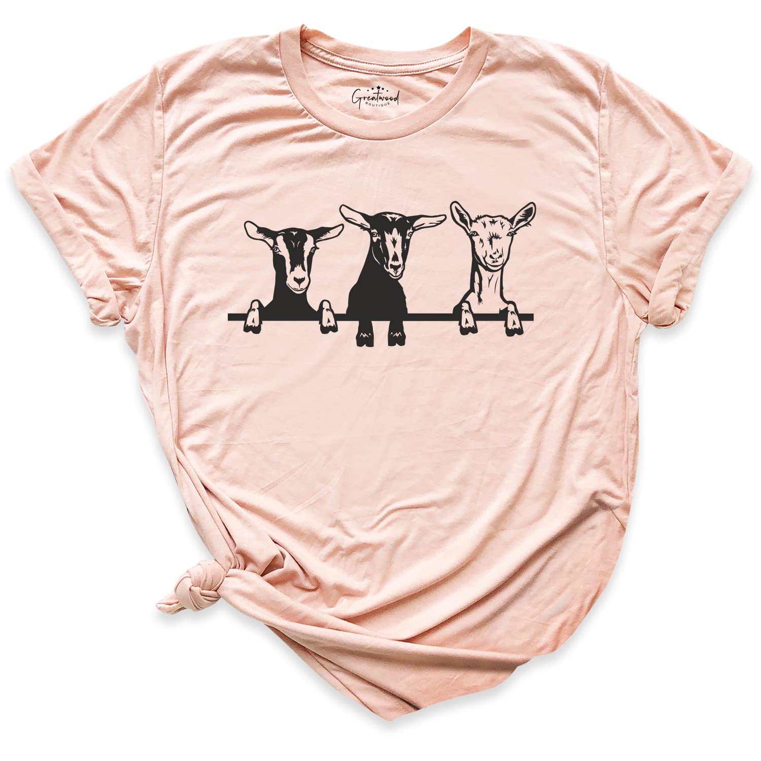 Funny Goat T-Shirt for Men & Women - Cute Farm Animal Graphic Tee - Perfect Farmer Outfit & Christmas Gift Idea - Great for Farm Visits, Country Living & Goat Lovers