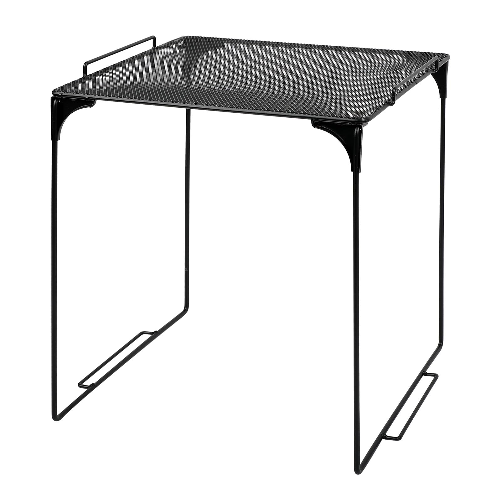 Stackable Locker Organizer Shelf - Extra Storage Shelf for School Lockers, Cabinets & Home Organization (Black) - Perfect for School Supplies, Office Essentials & Home Storage Solutions