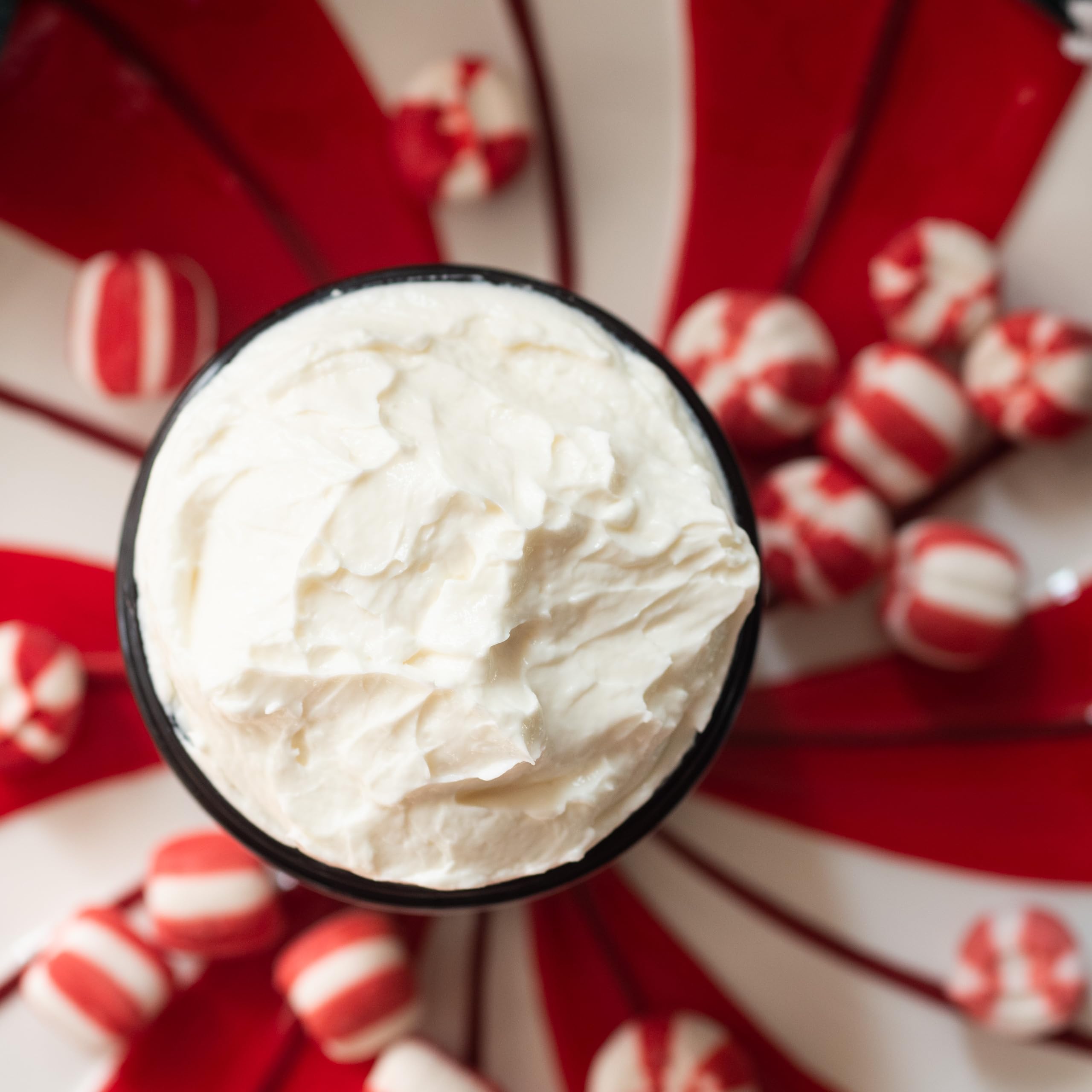 Peppermint Vanilla Body Butter for Women - Natural Shea Butter & Jojoba Oil Moisturizer - Non-Greasy Whipped Lotion for Dry Skin - Vanilla Scented Peppermint Cream - Perfect for Winter Hydration & Spa Nights