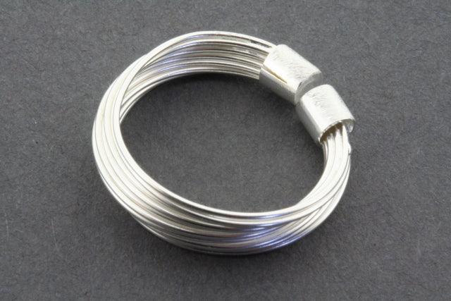 Adjustable Multi Strand Sterling Silver Ring for Women - Elegant Stackable Jewelry for Everyday Wear & Special Occasions