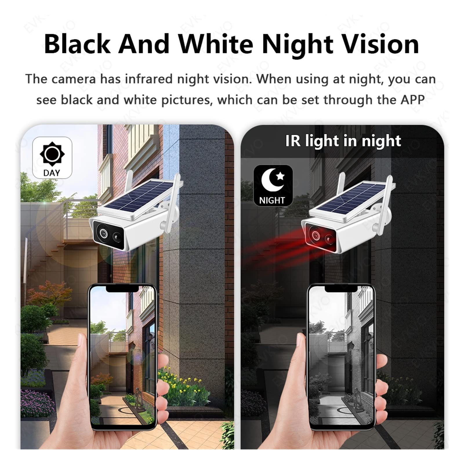 SilteD 5MP Solar Security Camera Outdoor - WiFi Wireless Solar Powered Camera with Built-in Battery, PIR Motion Detection, 30M Night Vision & 128GB Card - Perfect for Home, Garage, Yard & Business Surveillance