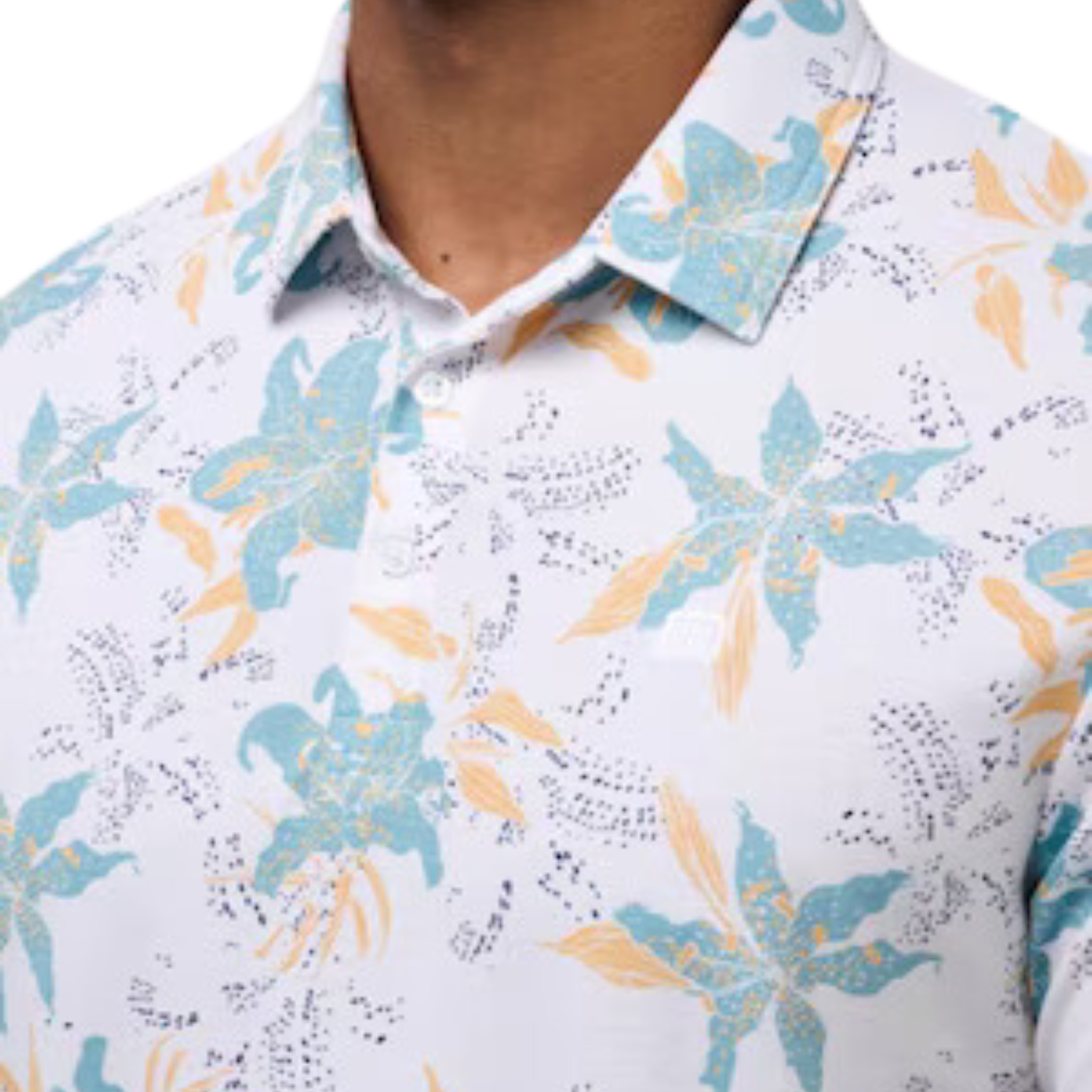 TravisMathew Paradise Peak Men's Performance Polo Shirt - Moisture-Wicking, Breathable & UV Protection for Golf, Tennis & Casual Wear