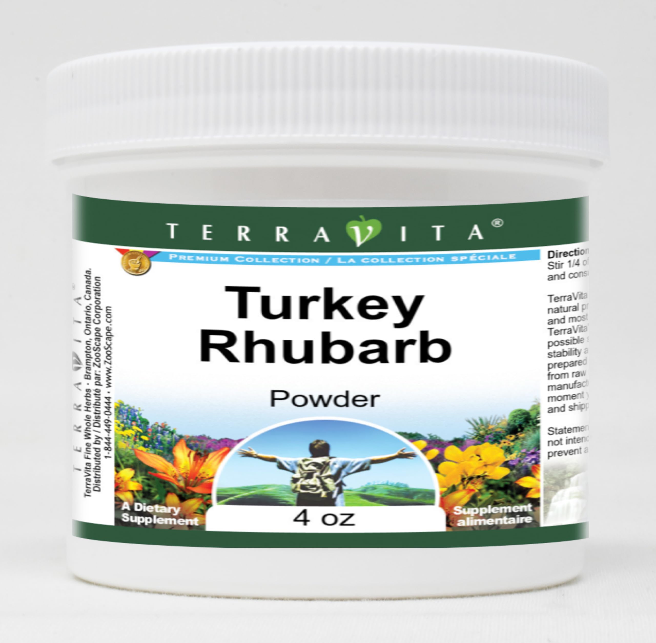 Organic Turkey Rhubarb Root Powder (4 oz) - 3 Pack - Premium Quality, Non-GMO, Gluten-Free - Supports Digestion & Detox - Ideal for Smoothies, Teas & Herbal Remedies