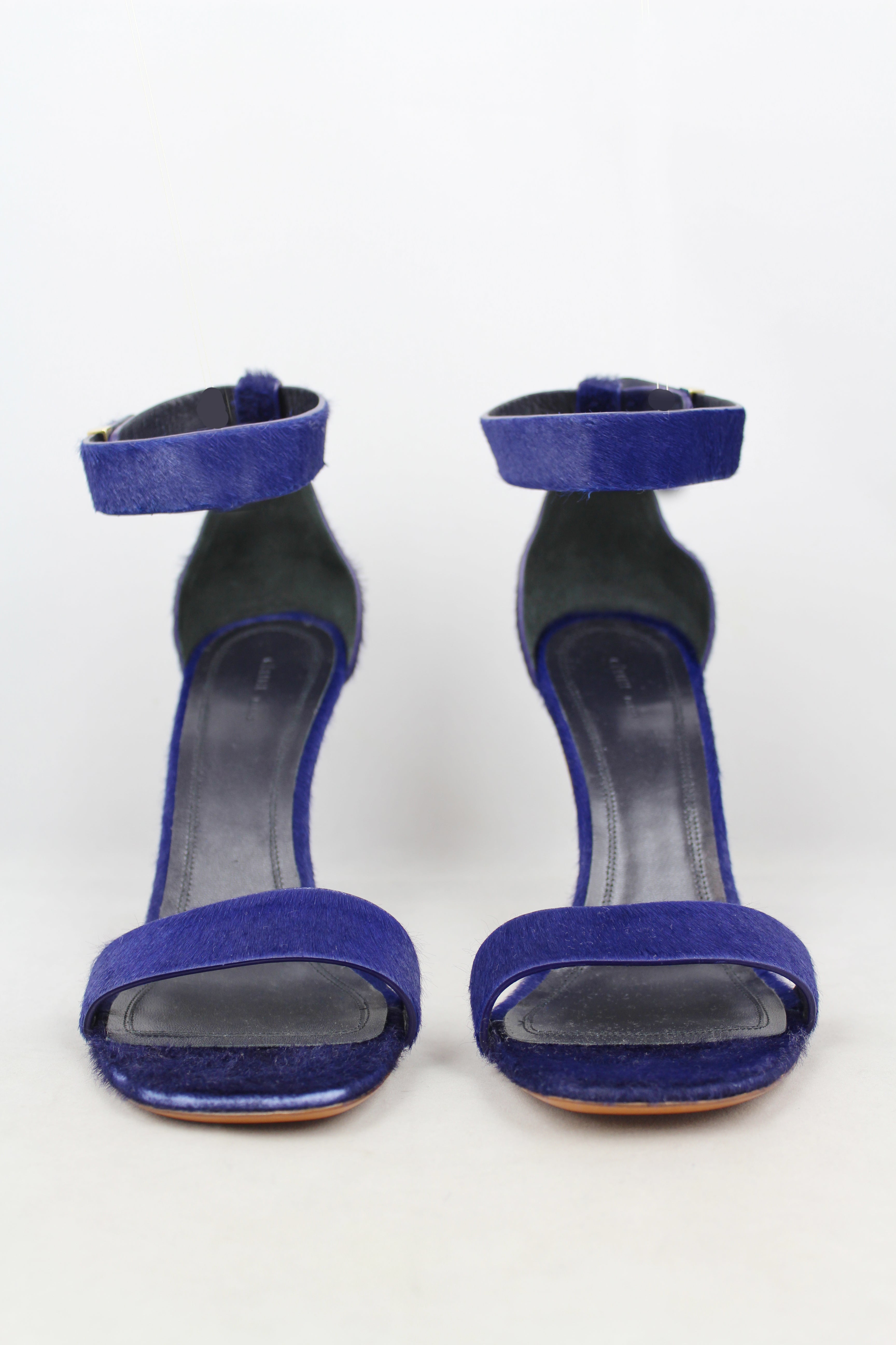 Celine Blue Horsebit Heel Sandals Size 40 - Elegant Women's Dress Sandals for Weddings, Parties & Special Occasions