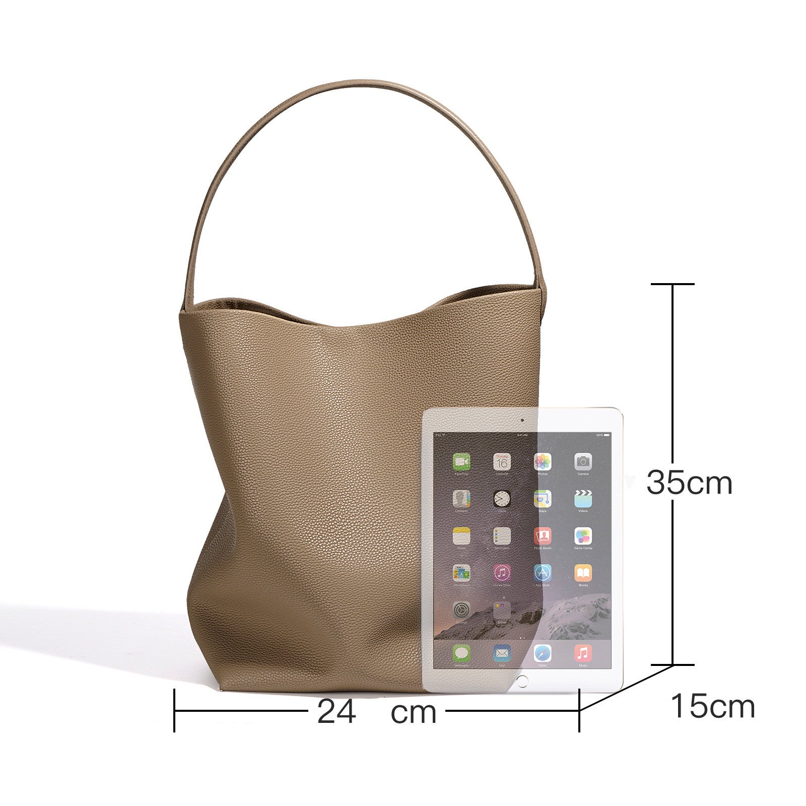 Stylish Soft Leather Bucket Handbag for Women - Fashionable Crossbody Shoulder Bag - Perfect for Work, Travel & Everyday Use